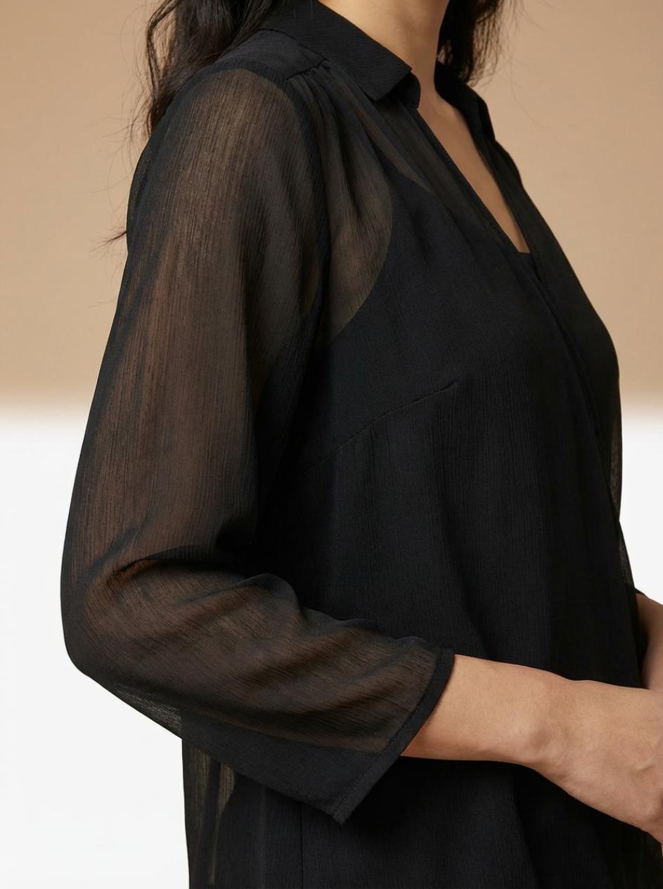 Black Twinset, Black, large image number 6