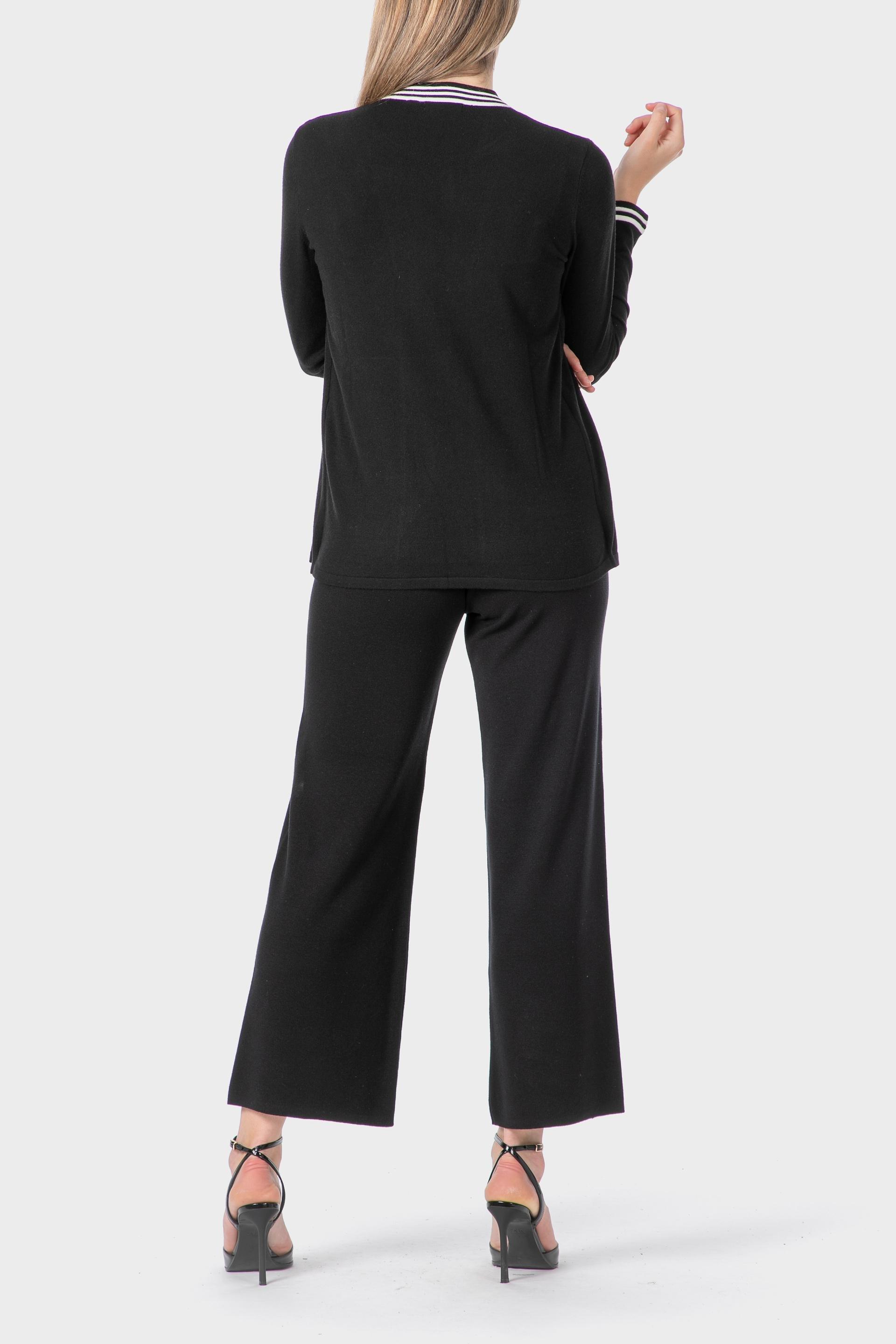 Black Knitted Faux Twinset, , large image number 2