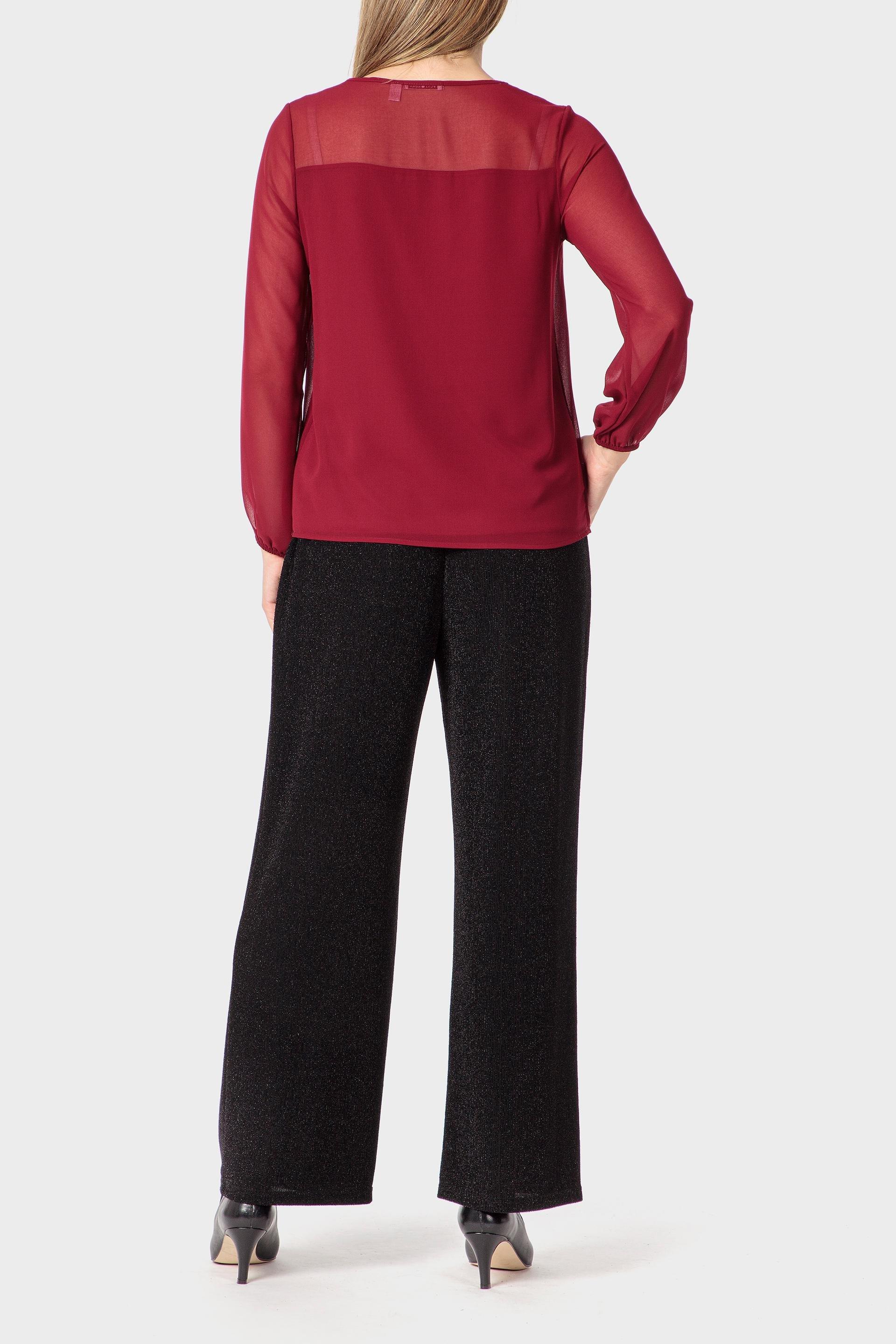 Red Faux Twinset, 3701_103, large image number 3