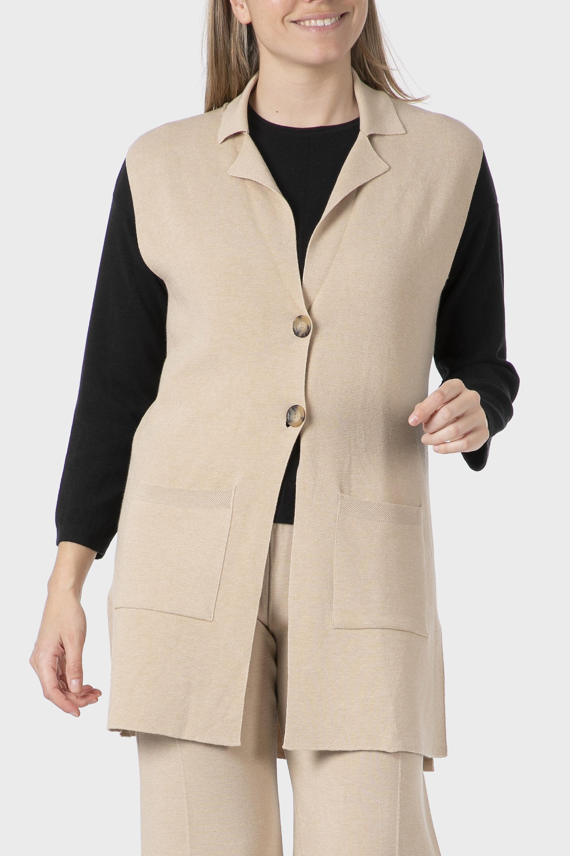 Multicolour Long Waistcoat, , large image number 0