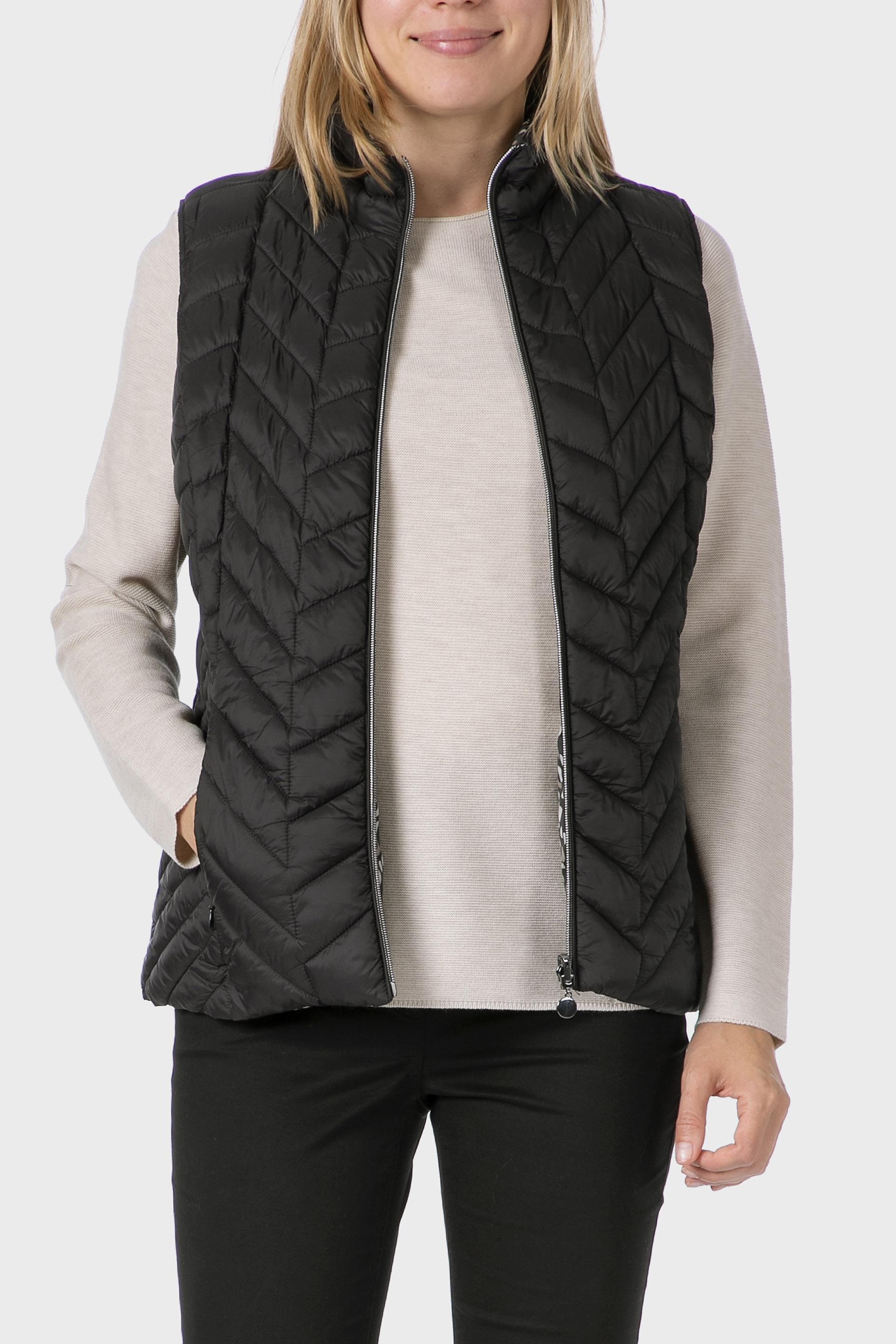 Grey Reversible Waistcoat, Black, large image number 0