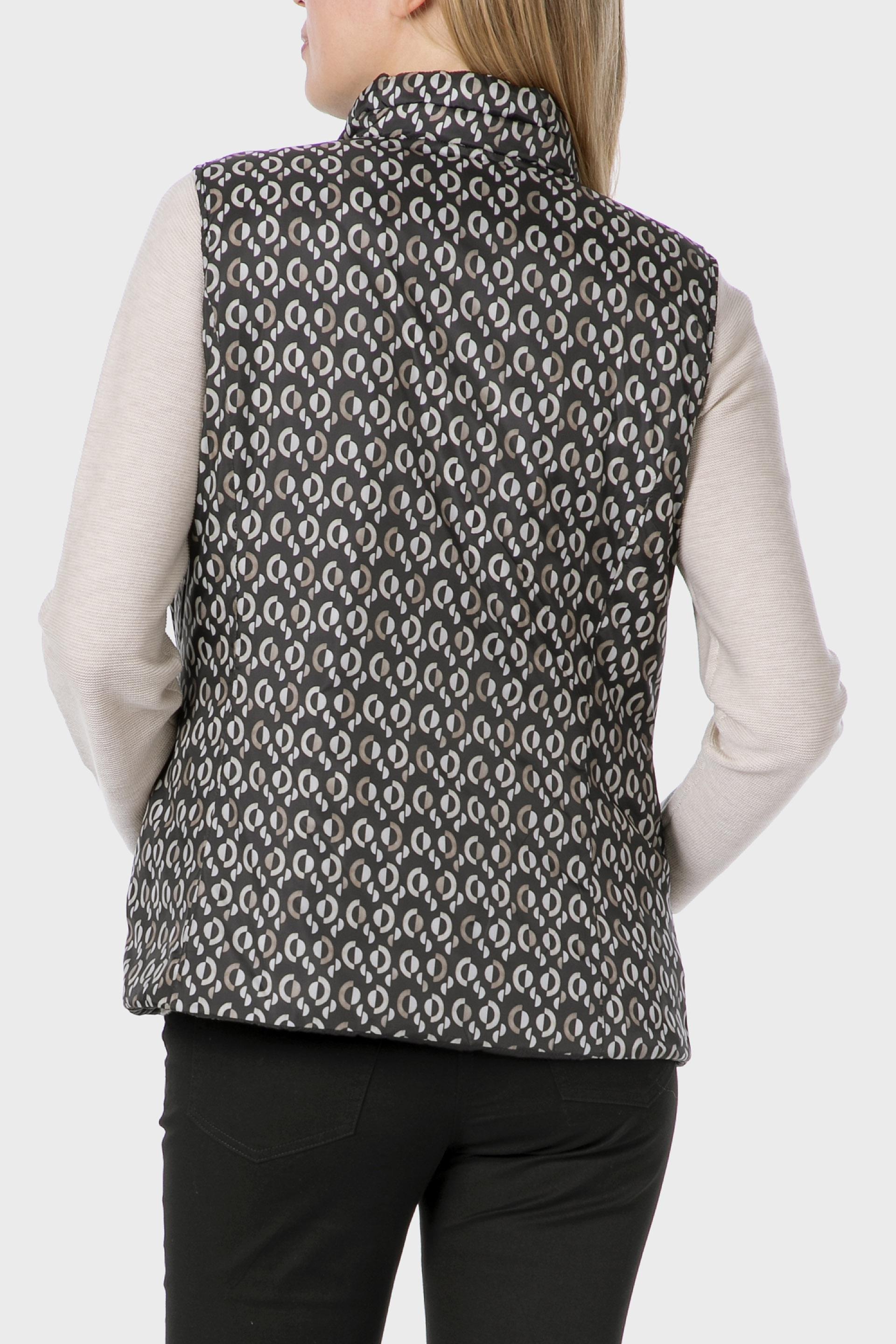 Grey Reversible Waistcoat, Black, large image number 3