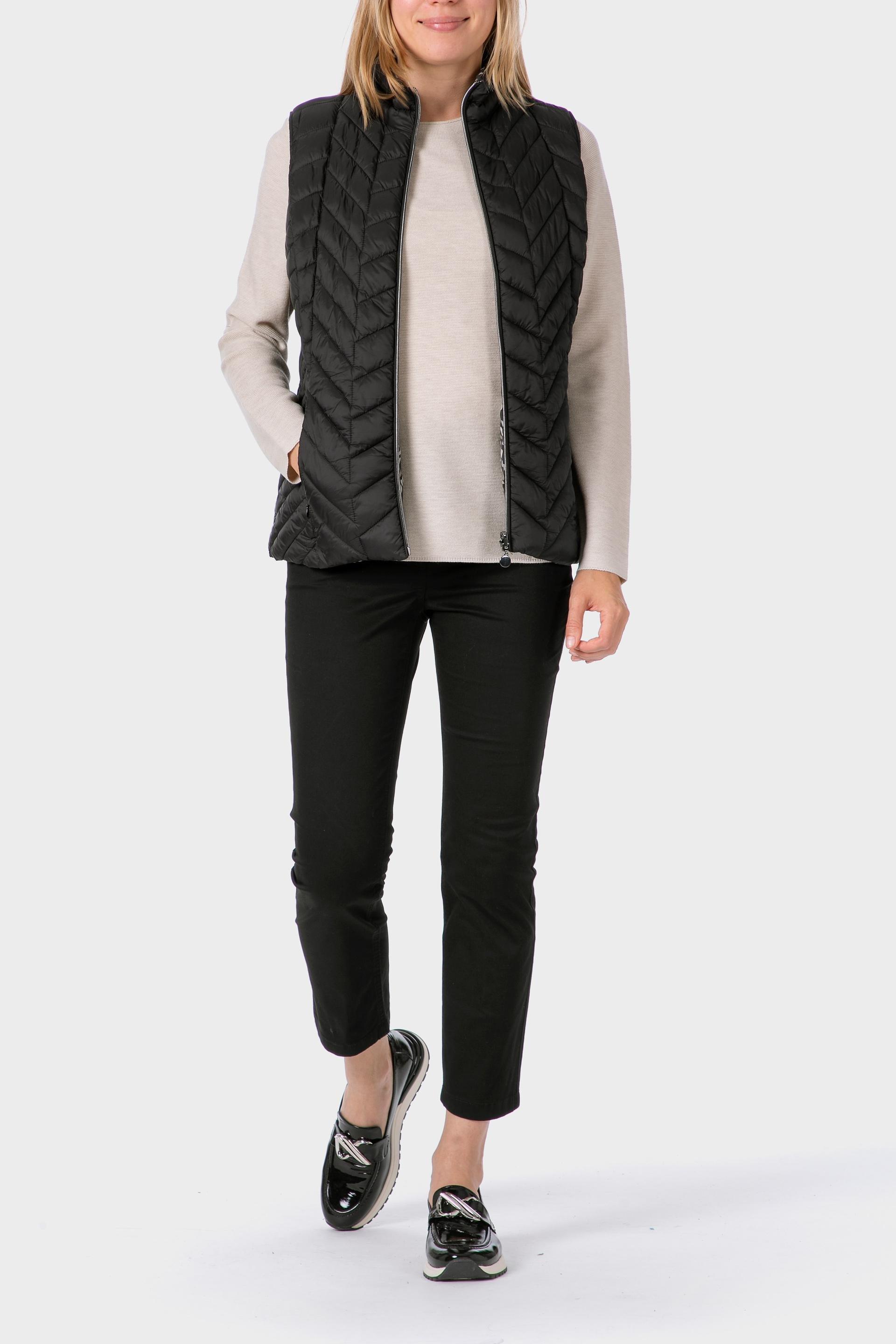 Grey Reversible Waistcoat, Black, large image number 4