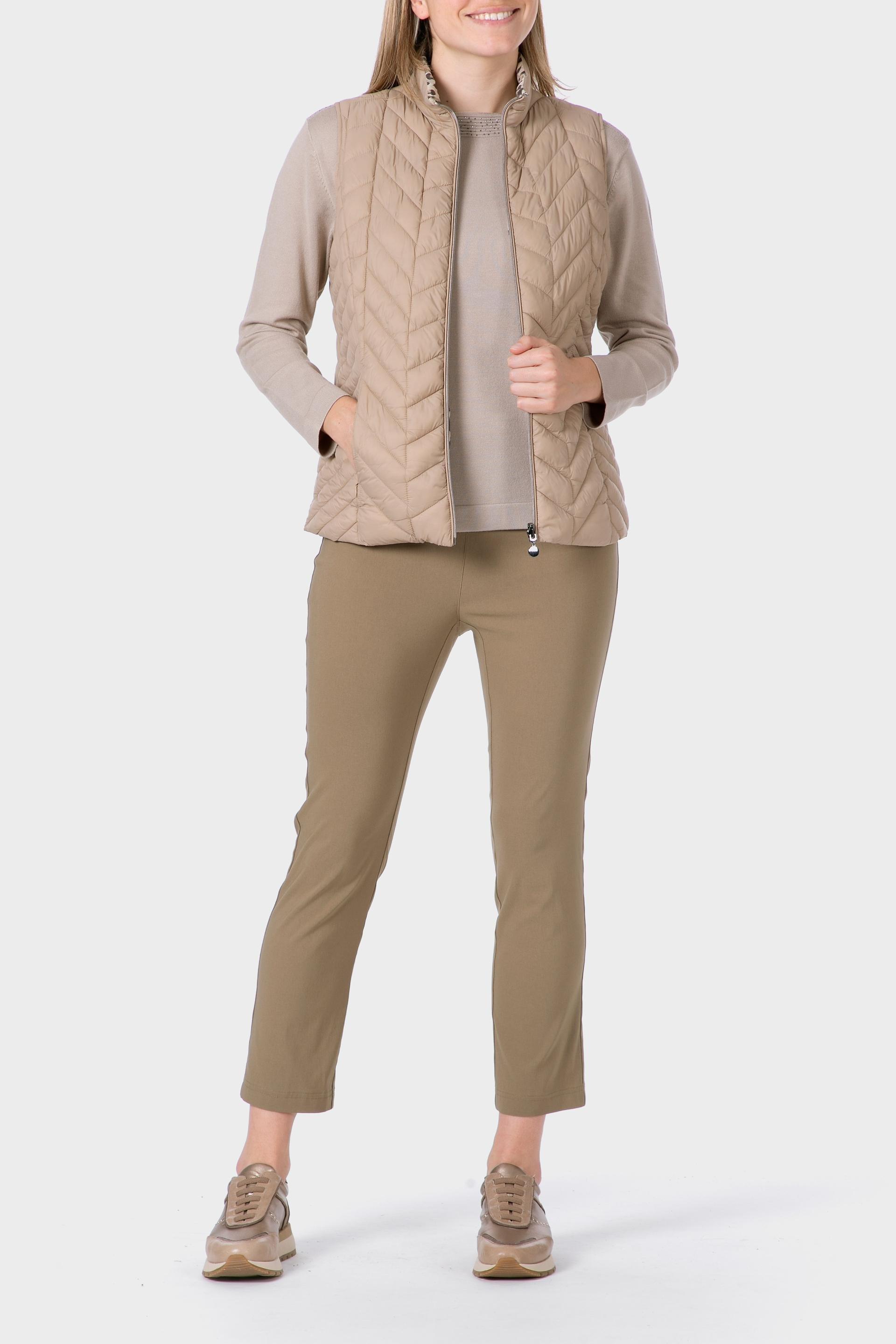 Multicolour Reversible Waistcoat, Beige, large image number 4