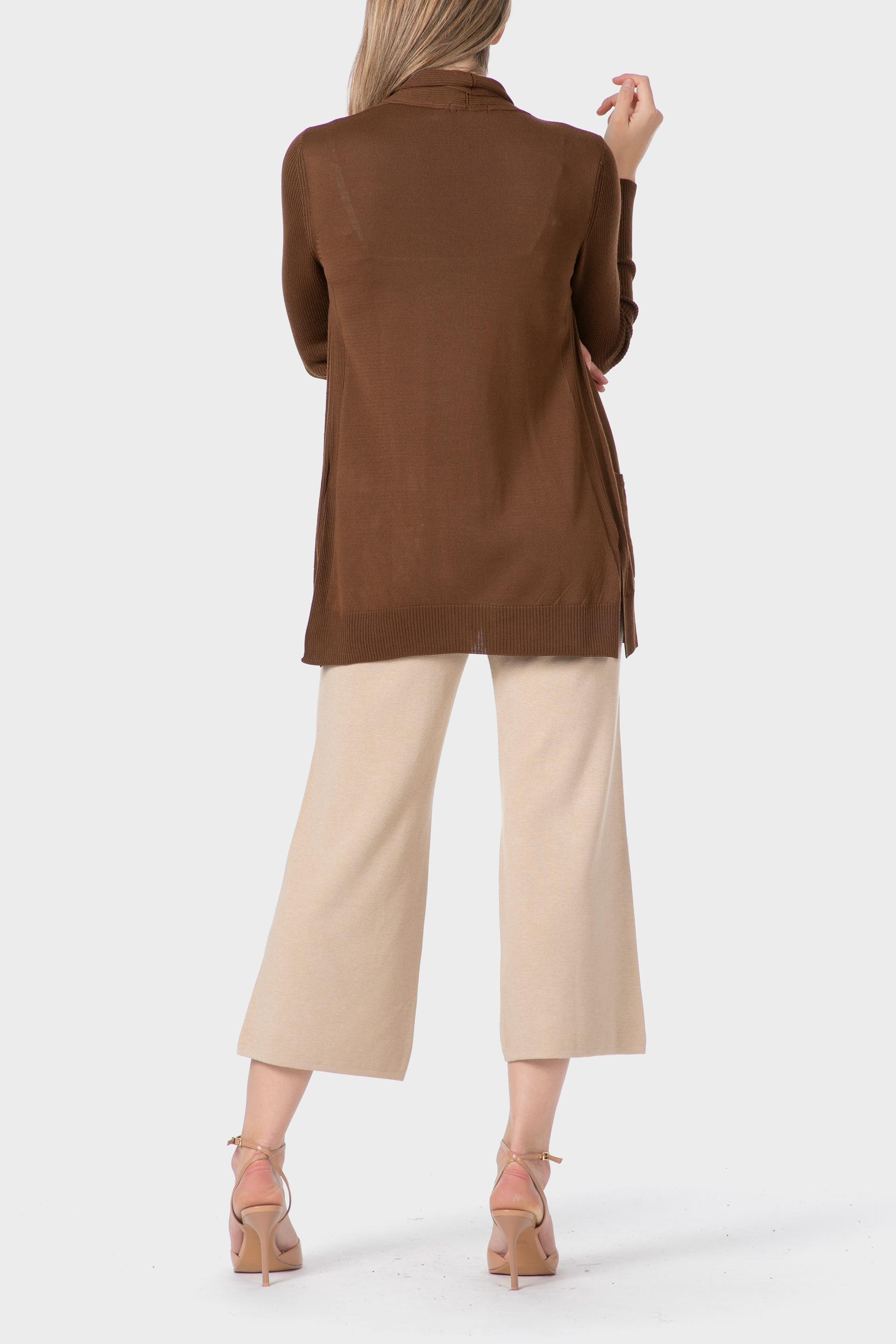 جاكيت مفتوح، بني, Brown, large image number 3