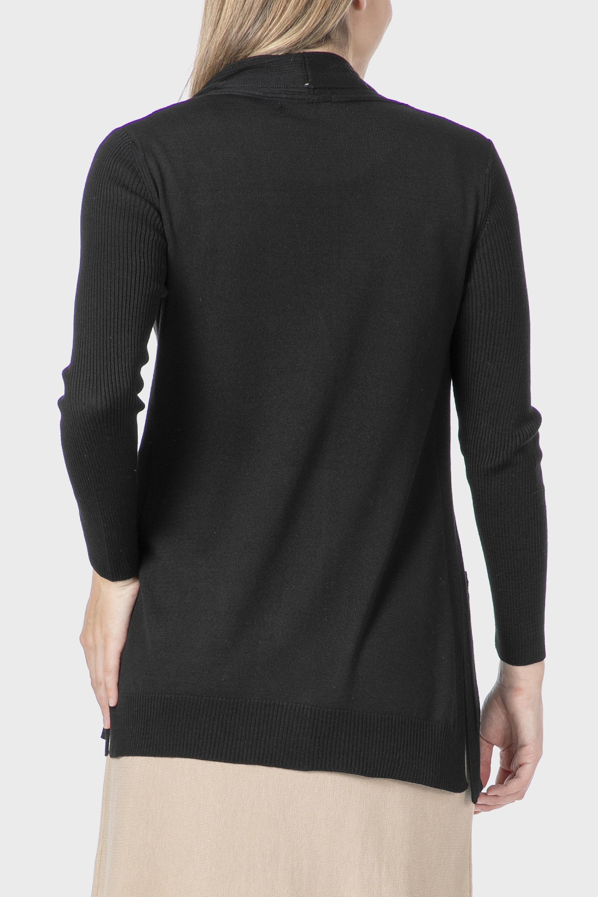 جاكيت مفتوح، أسود, Black, medium