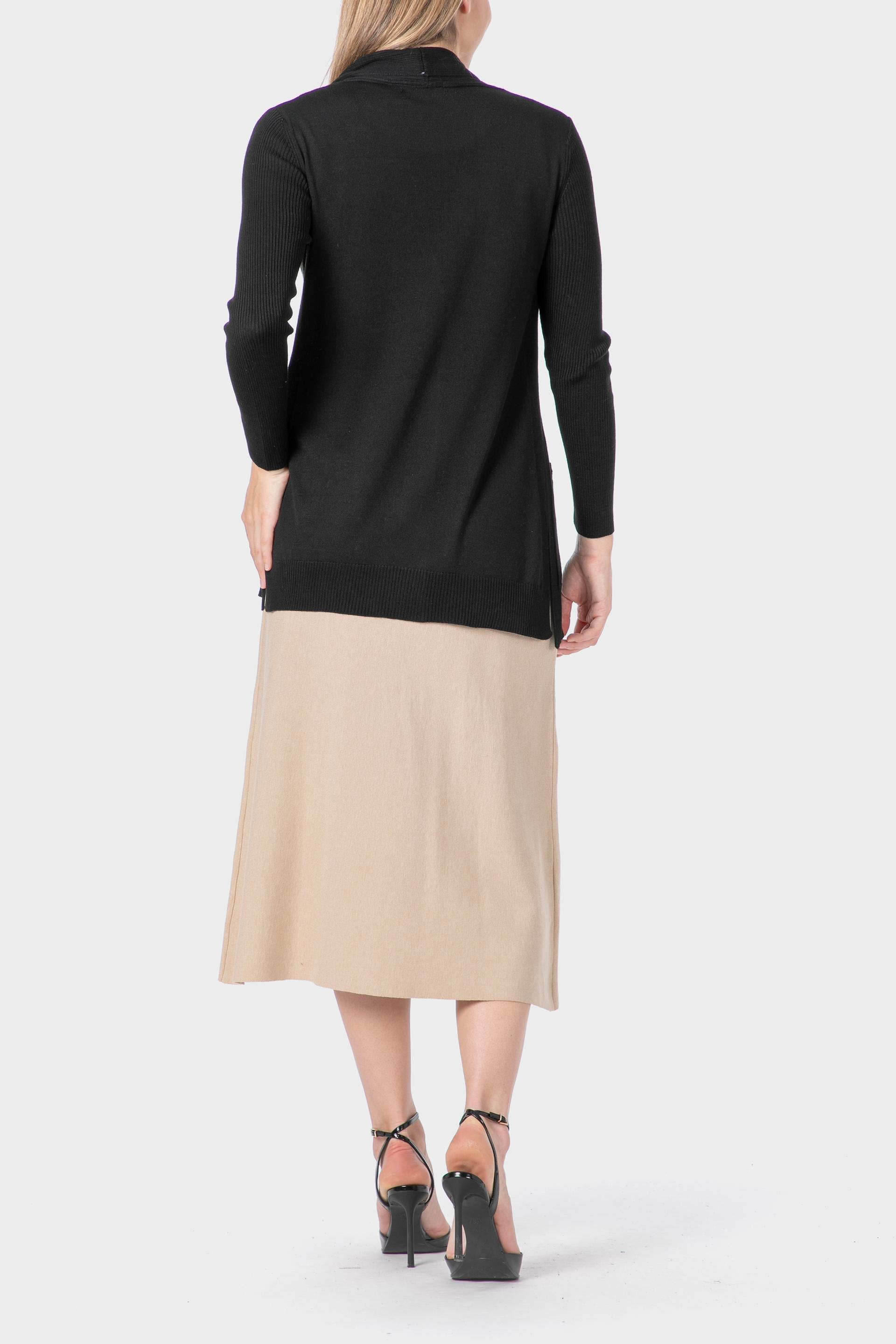 جاكيت مفتوح، أسود, Black, large image number 3