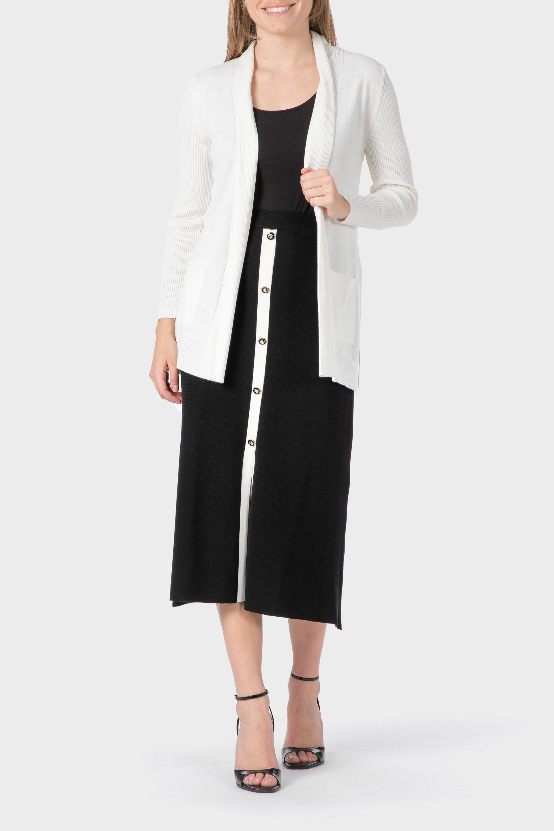 جاكيت مفتوح، أبيض, White Off White, large image number 1