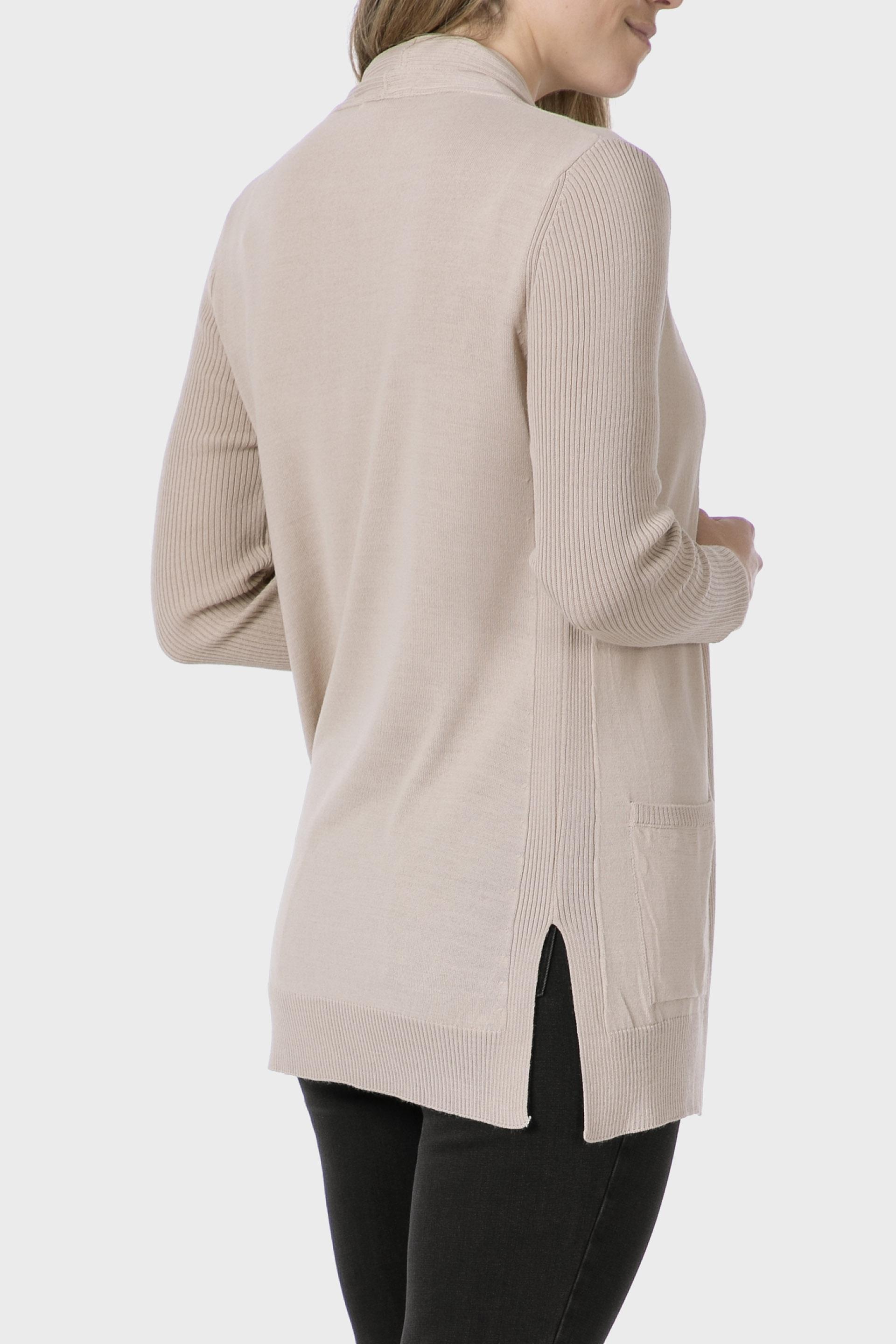 جاكيت مفتوح، بيج, Beige, medium