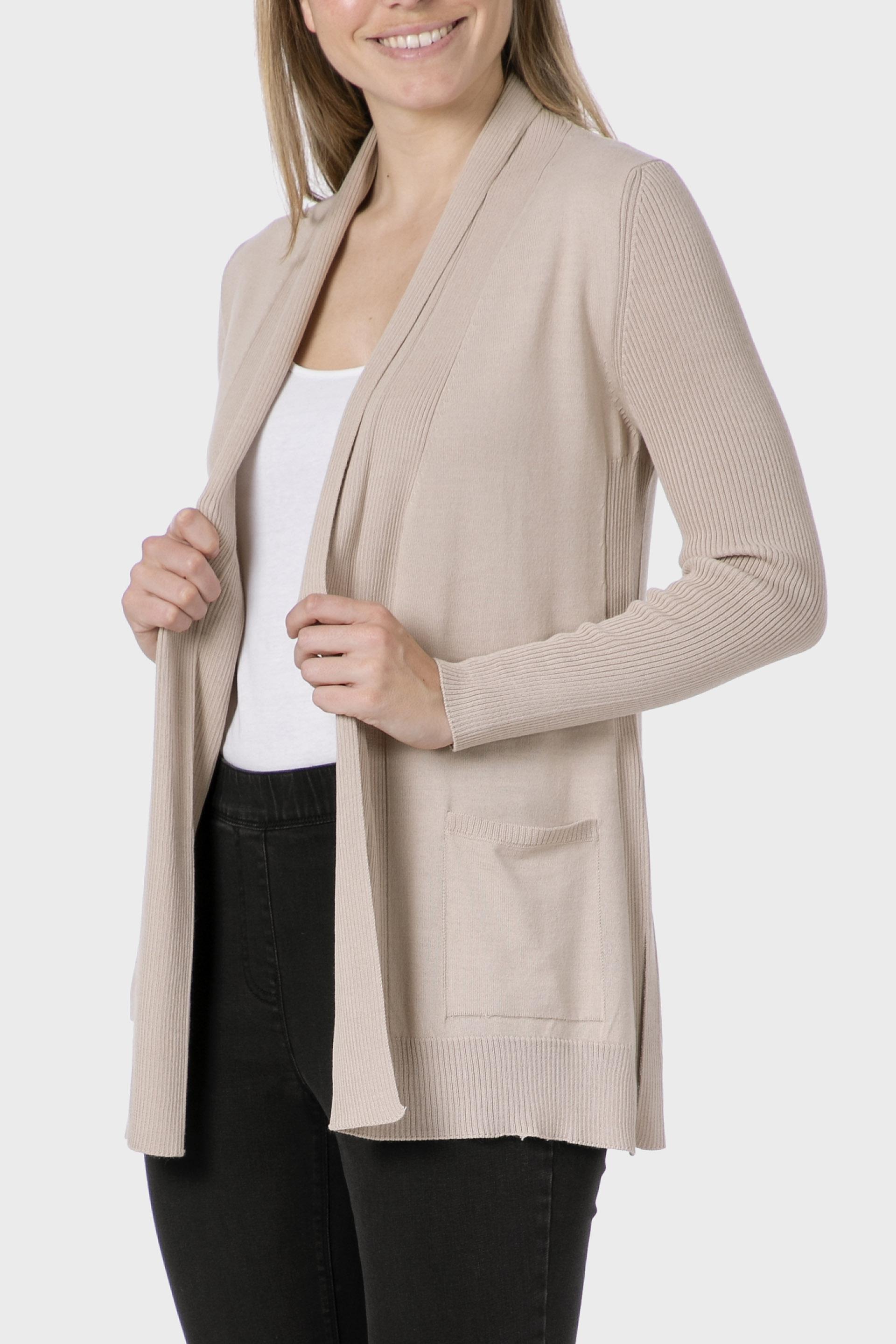 Beige Open Jacket, Beige, large image number 1