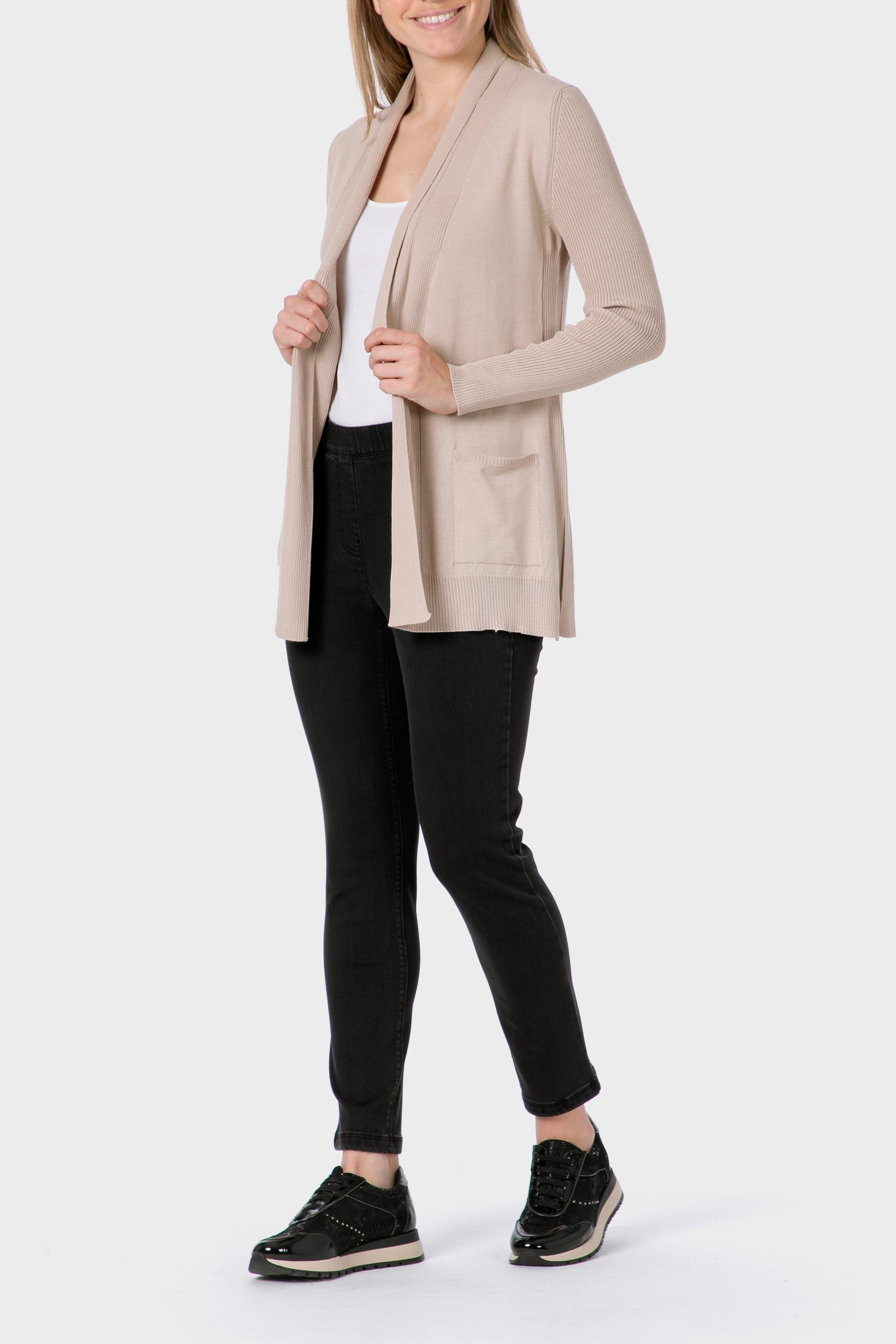 Beige Open Jacket, Beige, large image number 2