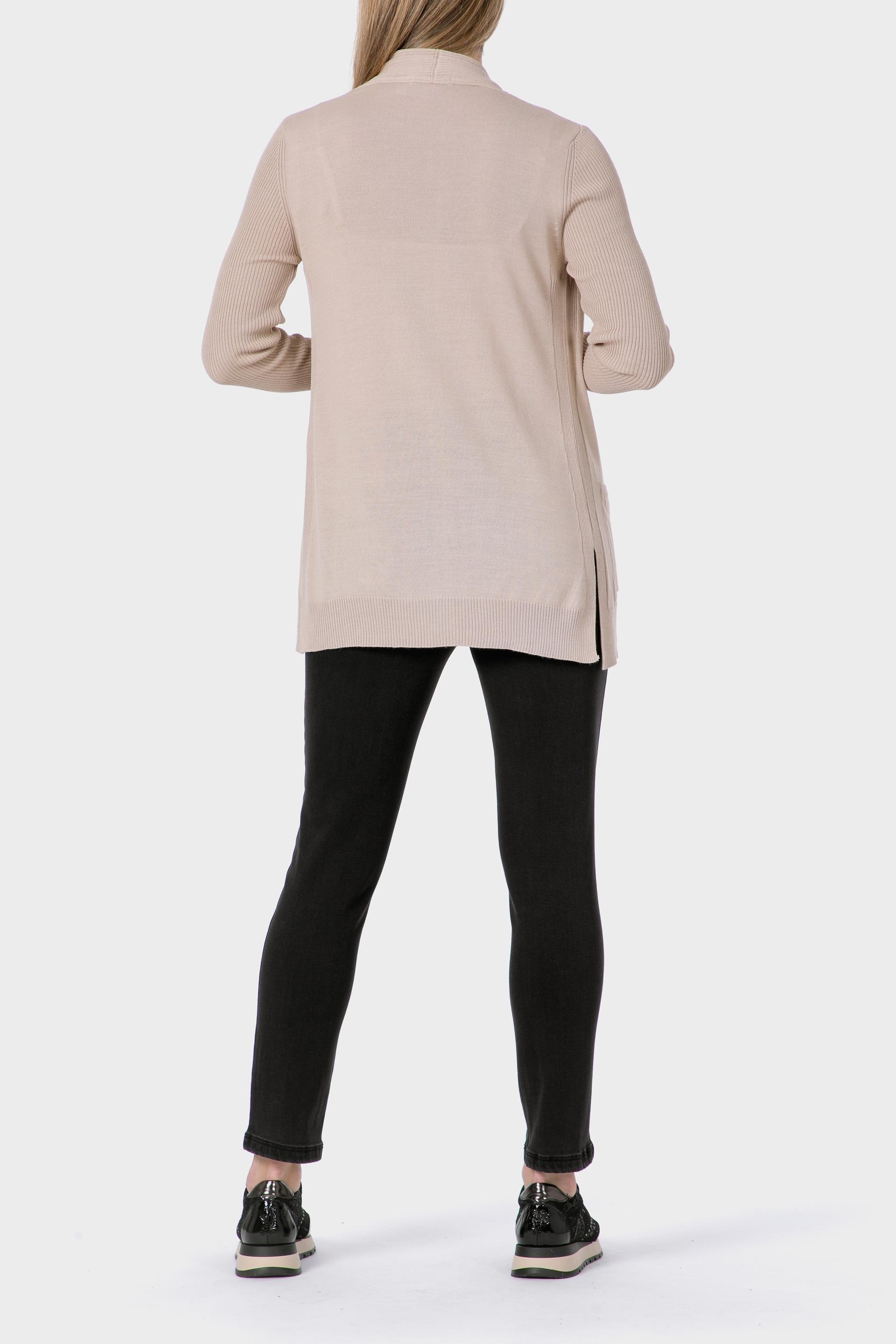 Beige Open Jacket, Beige, large image number 4