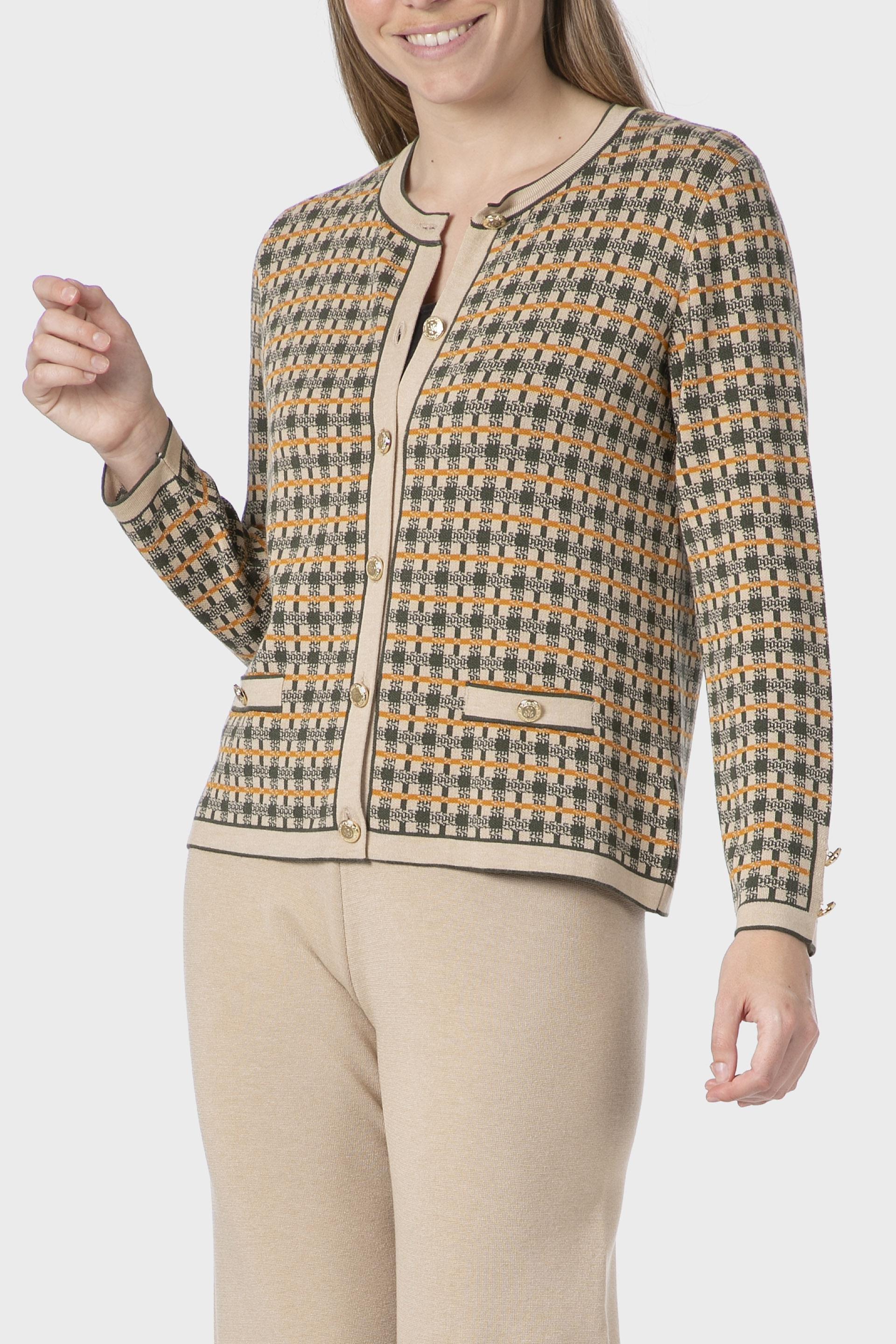 Multicolour Checked Jacket, 3701_126, medium