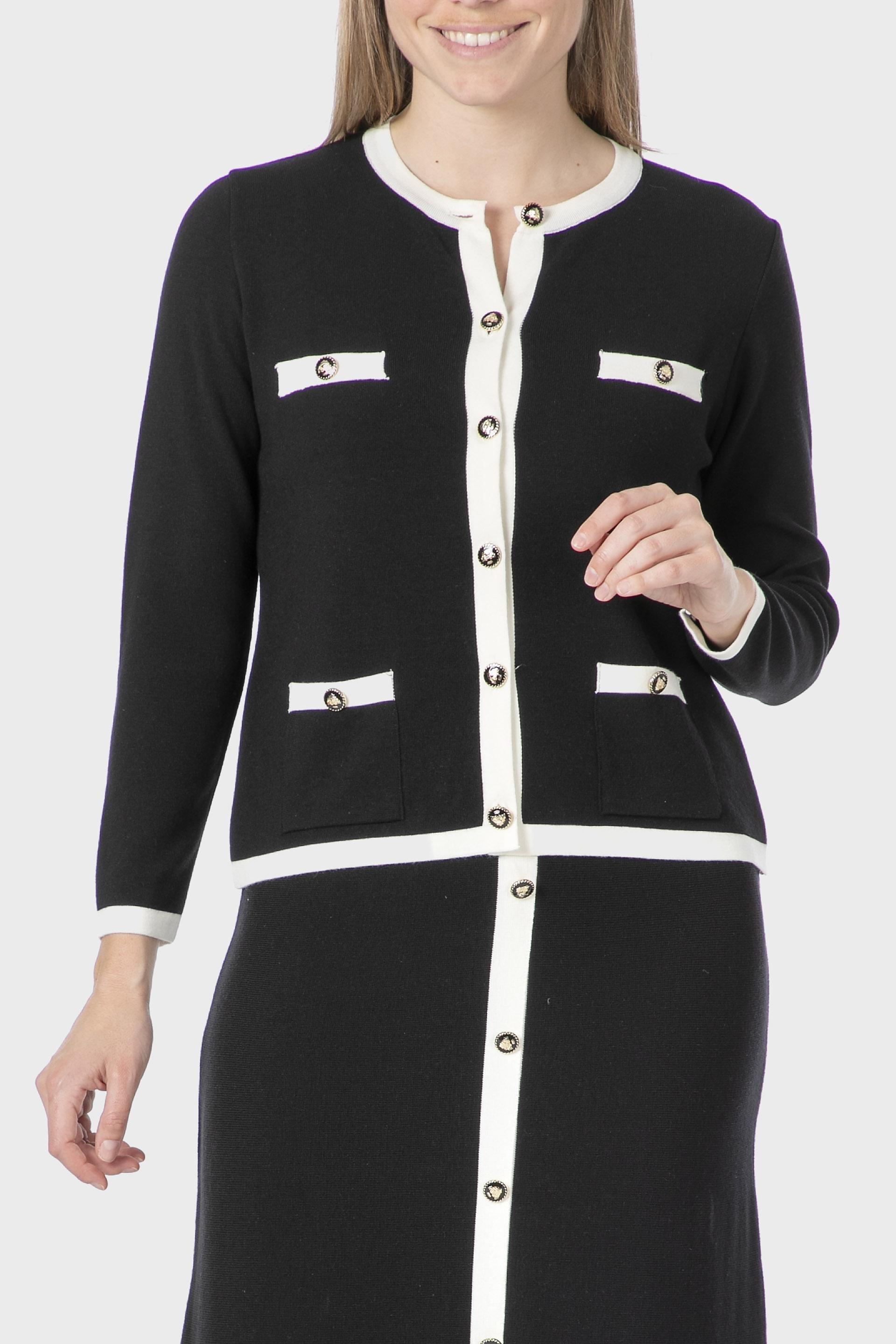 جاكيت بجيوب، أسود, Black, medium