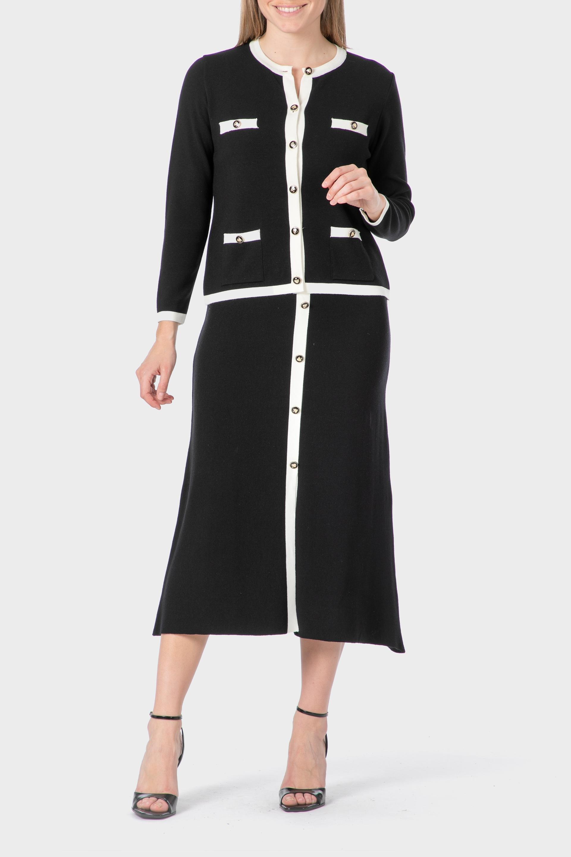 Black Jacket With Pockets, Black, large image number 1