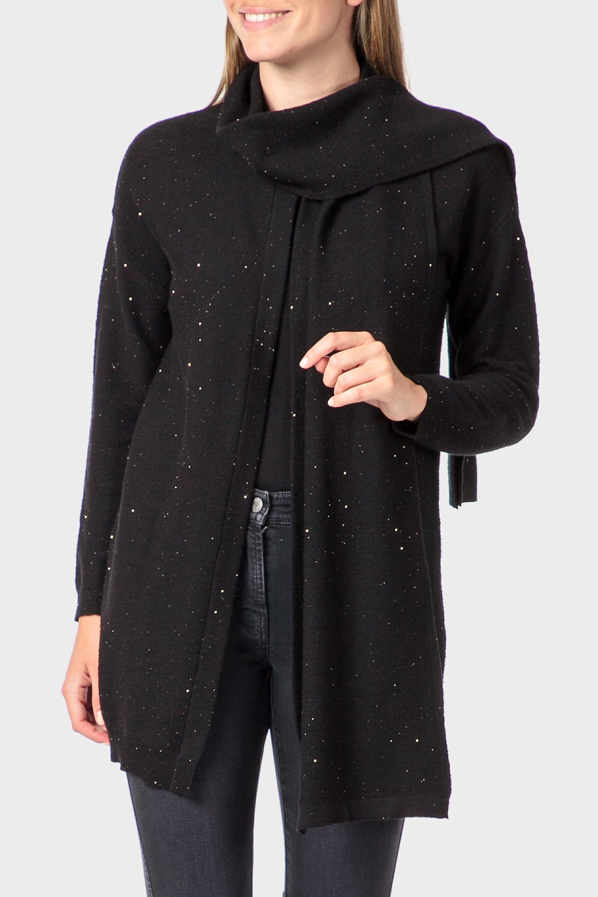 Black Sequins Jacket, Black, medium
