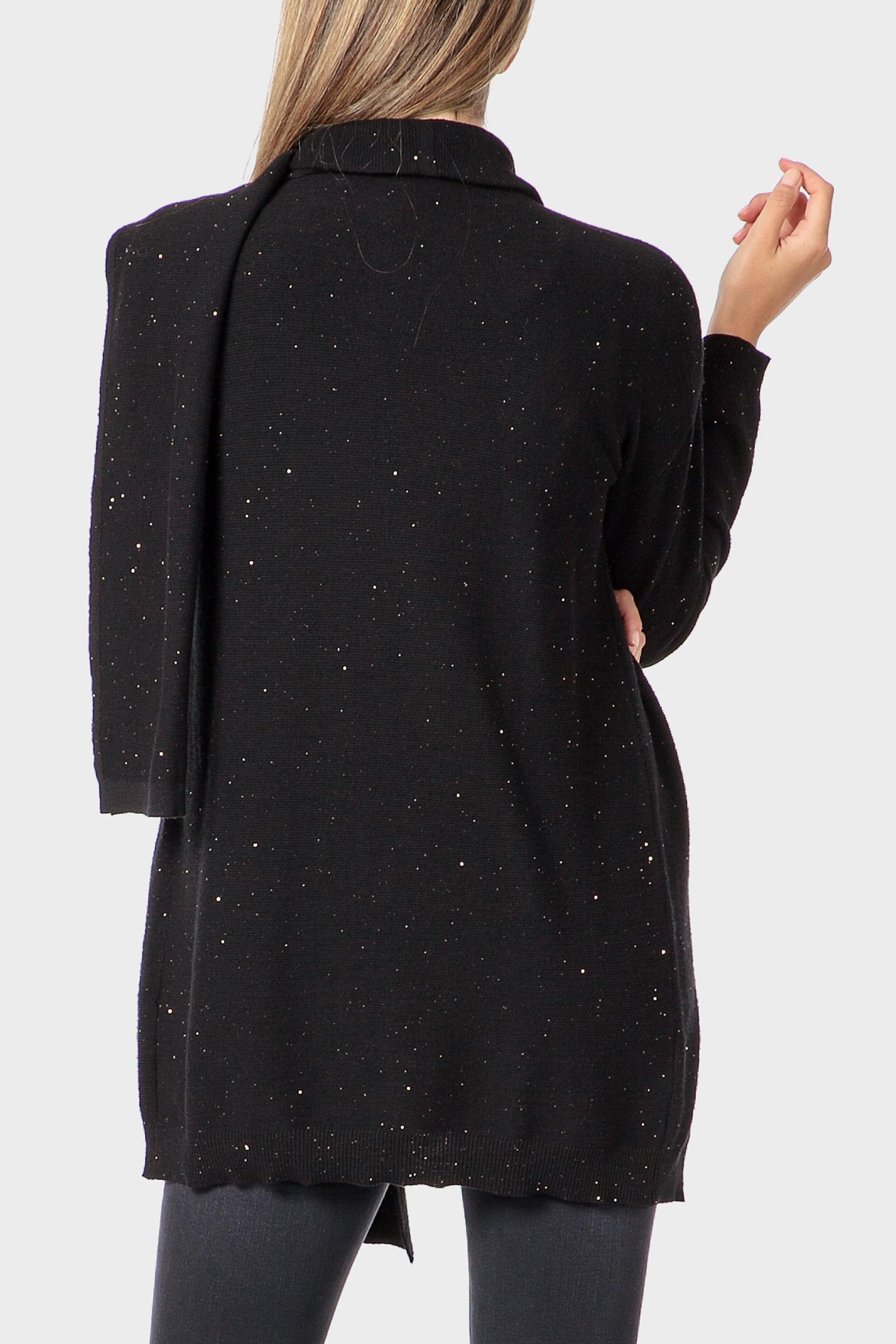 Black Sequins Jacket, Black, medium