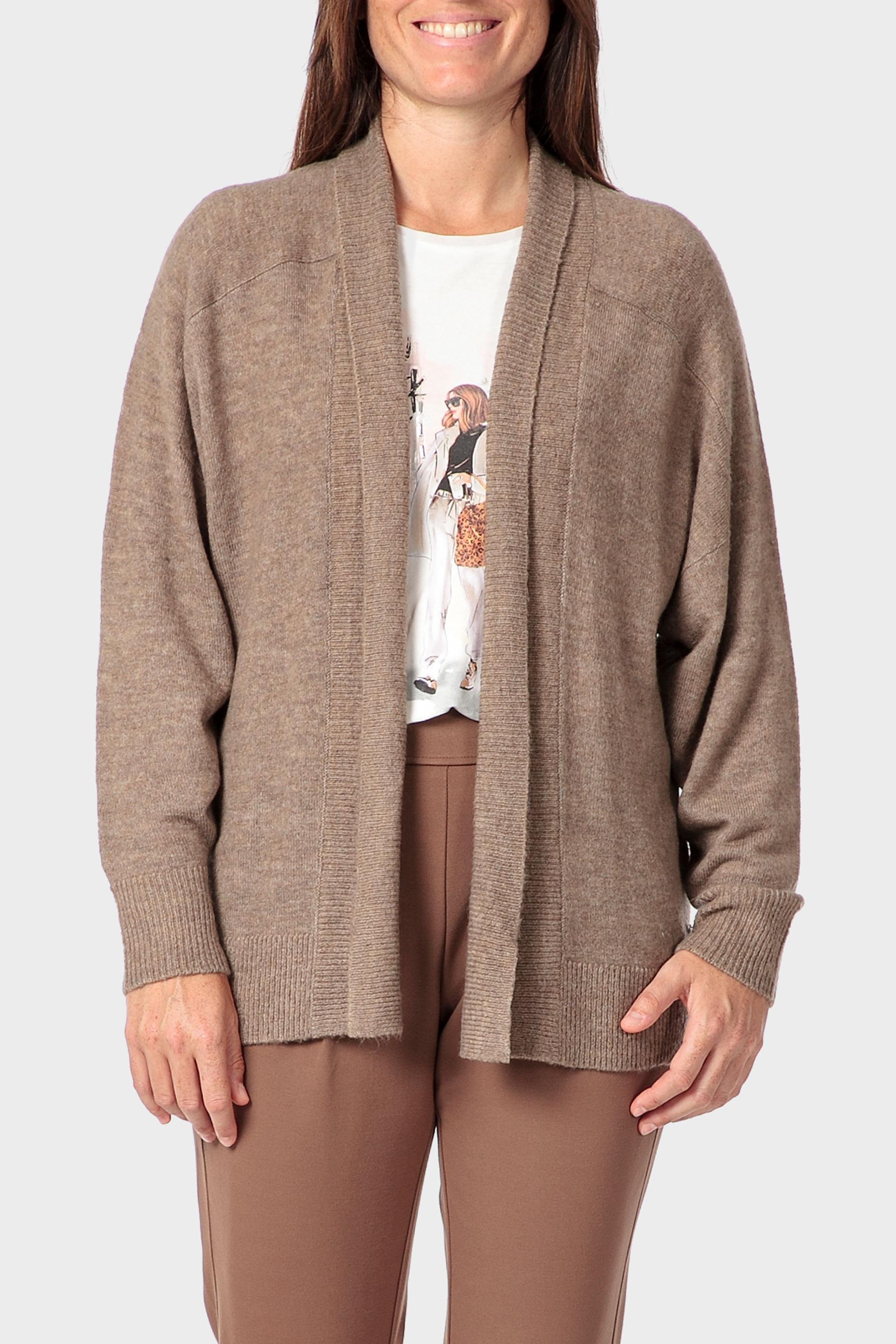 Brown Open Jacket, Brown Tobacco, large image number 0
