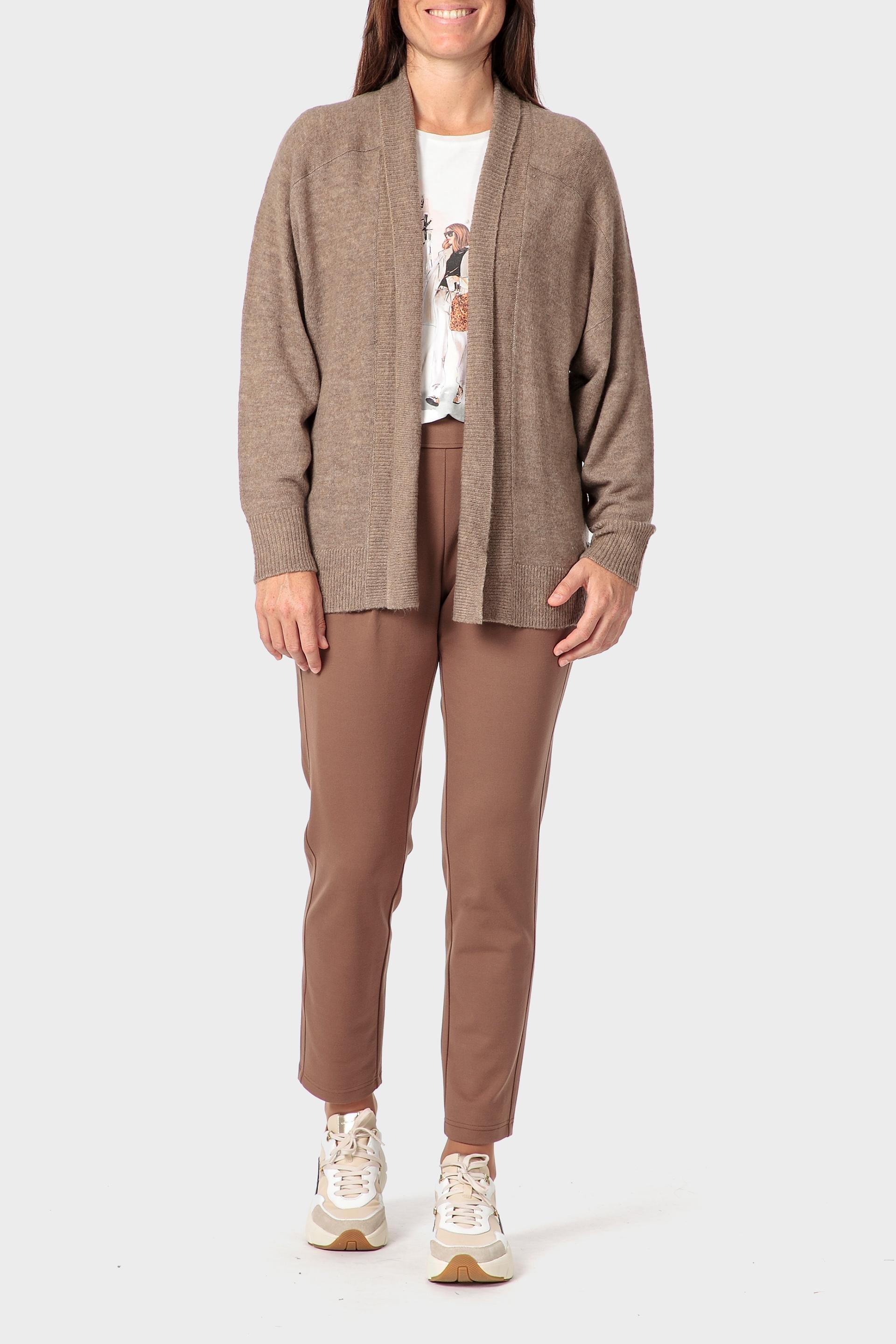 Brown Open Jacket, Brown Tobacco, large image number 1