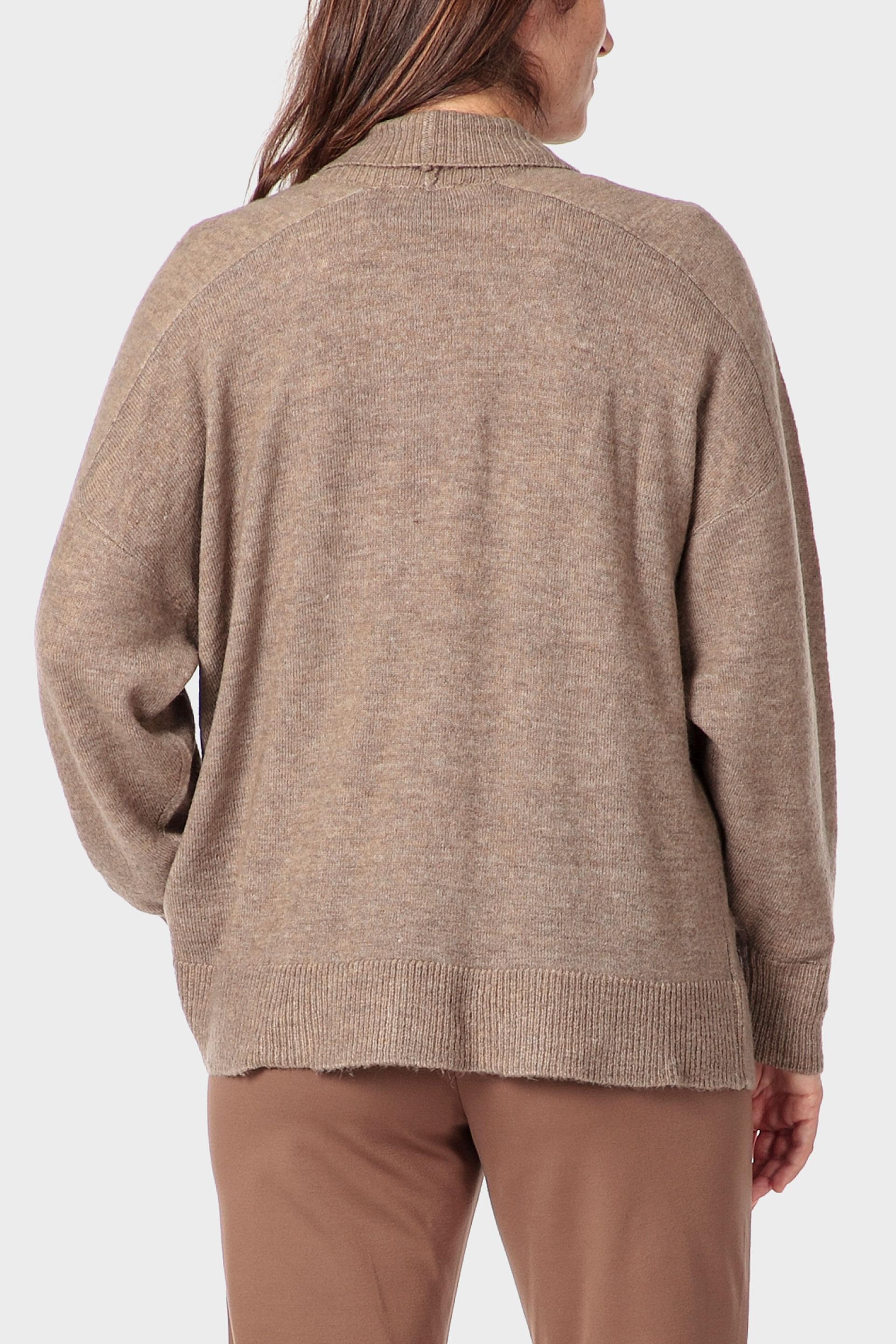 Brown Open Jacket, 3701_158, medium