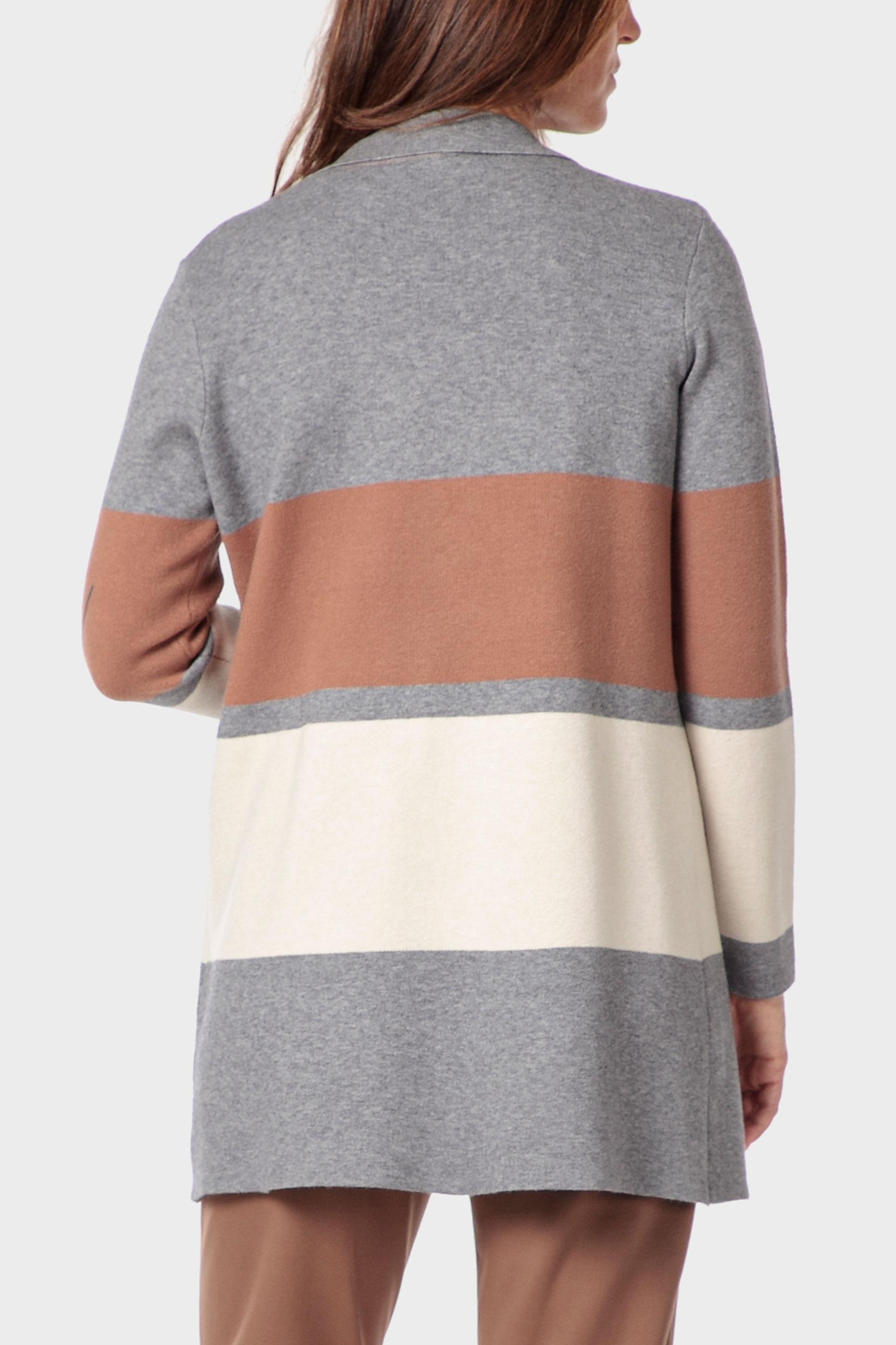 Multicolour Long Open Jacket, Grey, large image number 2