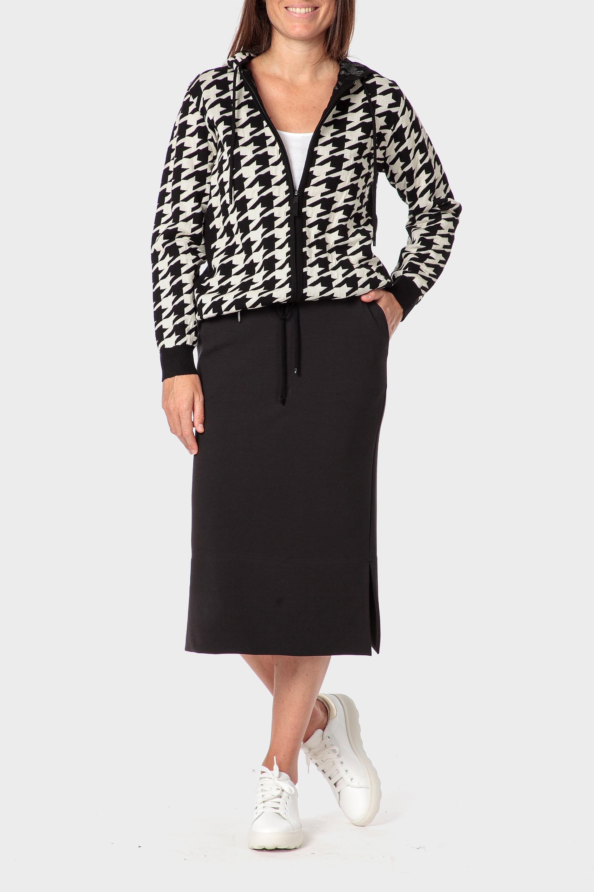 Multicolour Jacquard Jacket, Black, medium