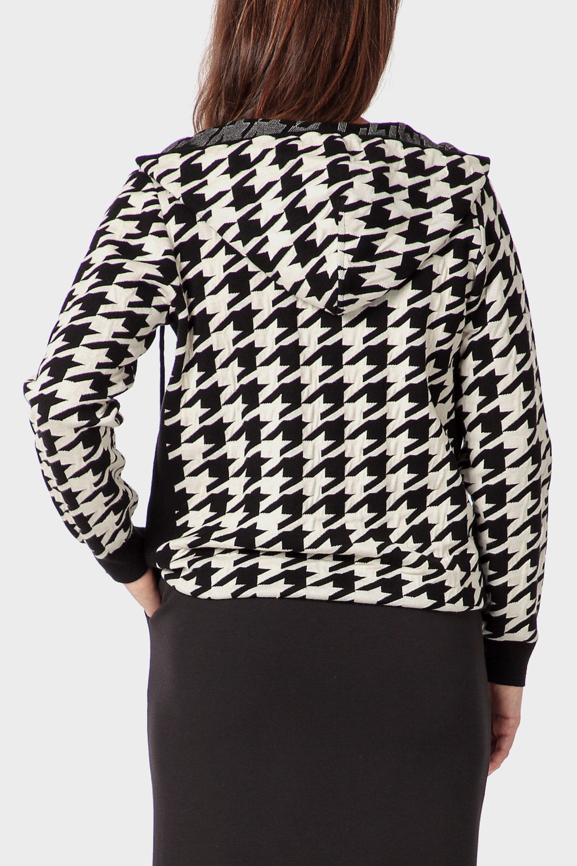 Multicolour Jacquard Jacket, Black, medium