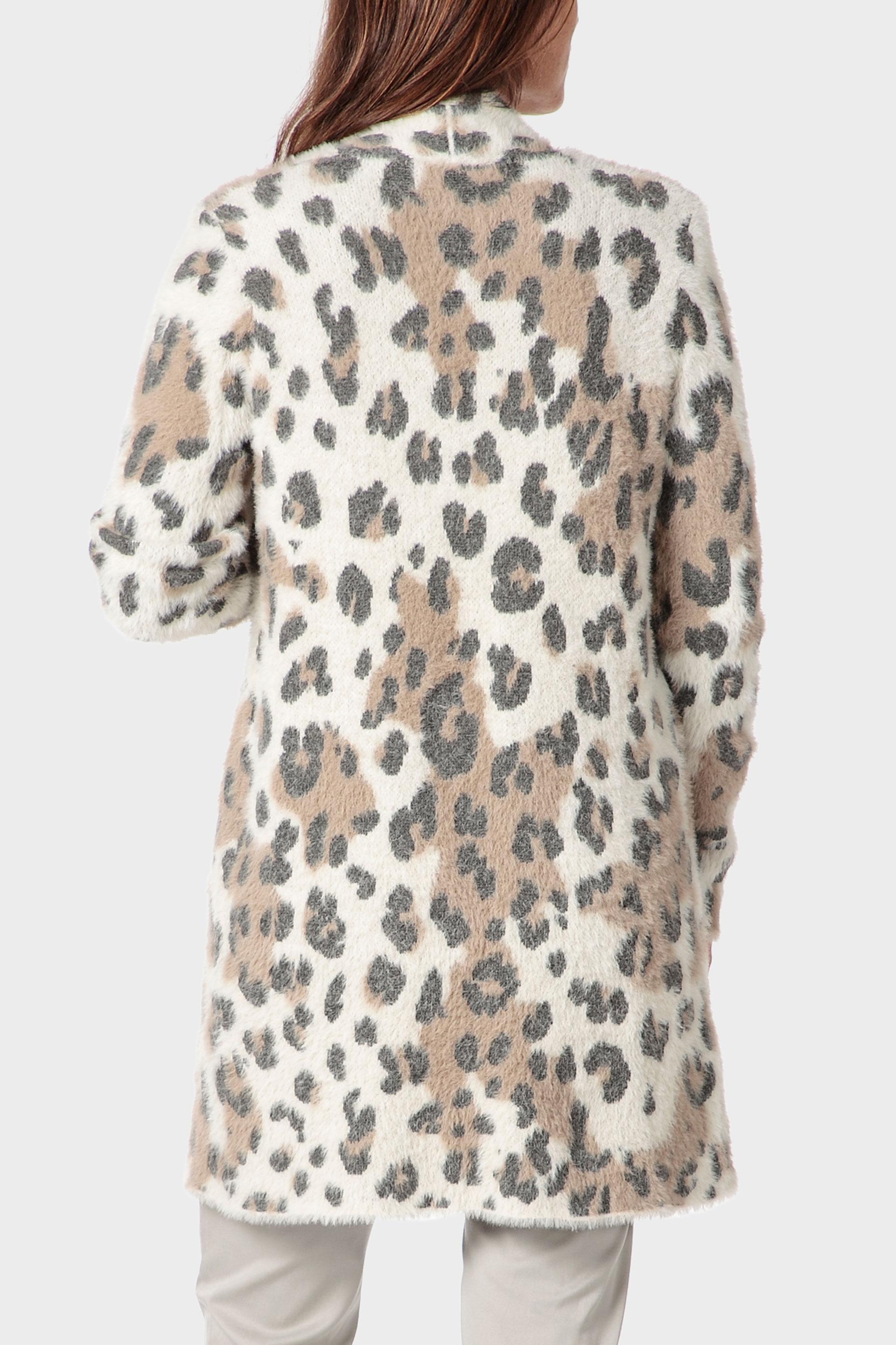 Multicolour Animal Print Jacket, Beige, large image number 2