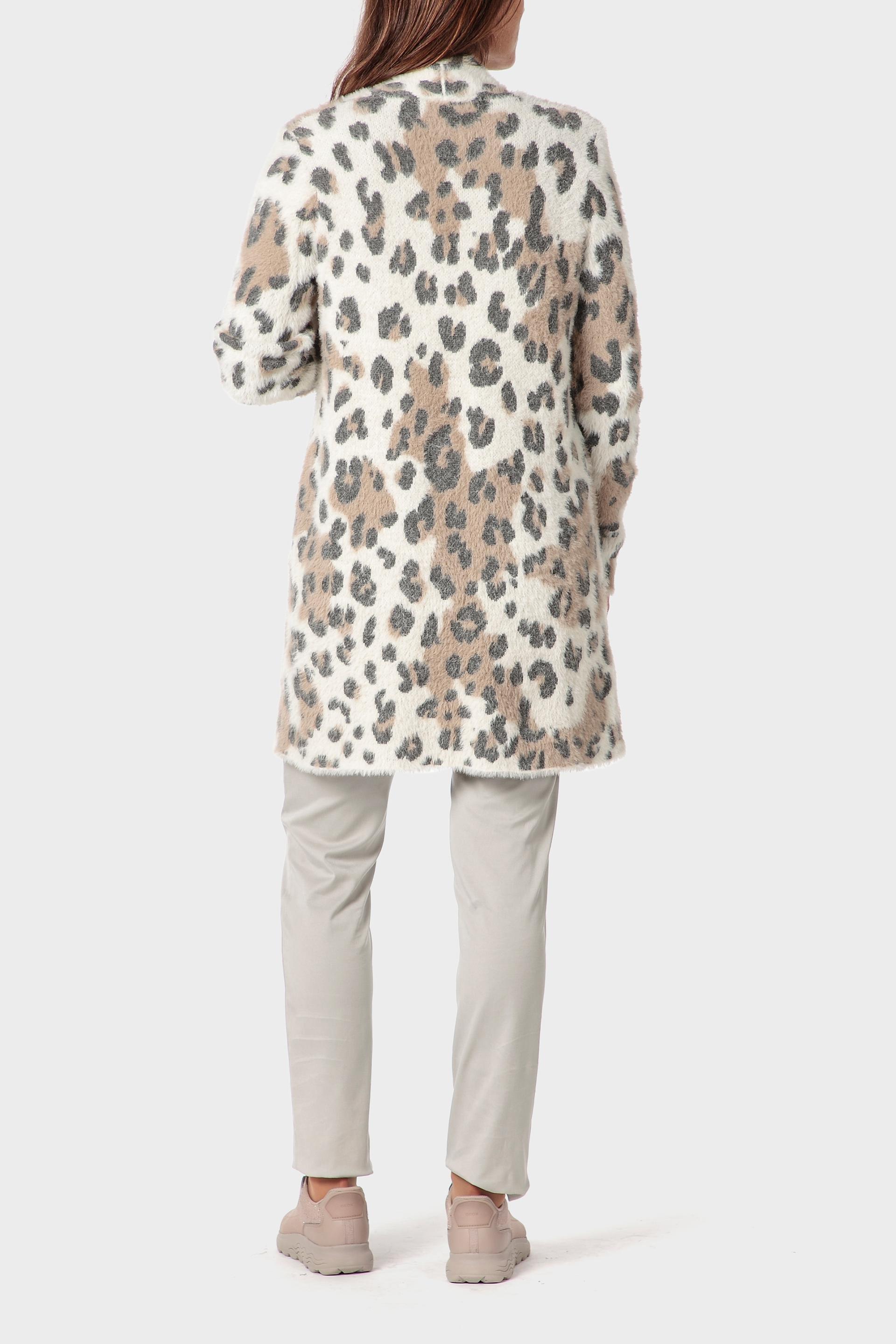 Multicolour Animal Print Jacket, Beige, large image number 3