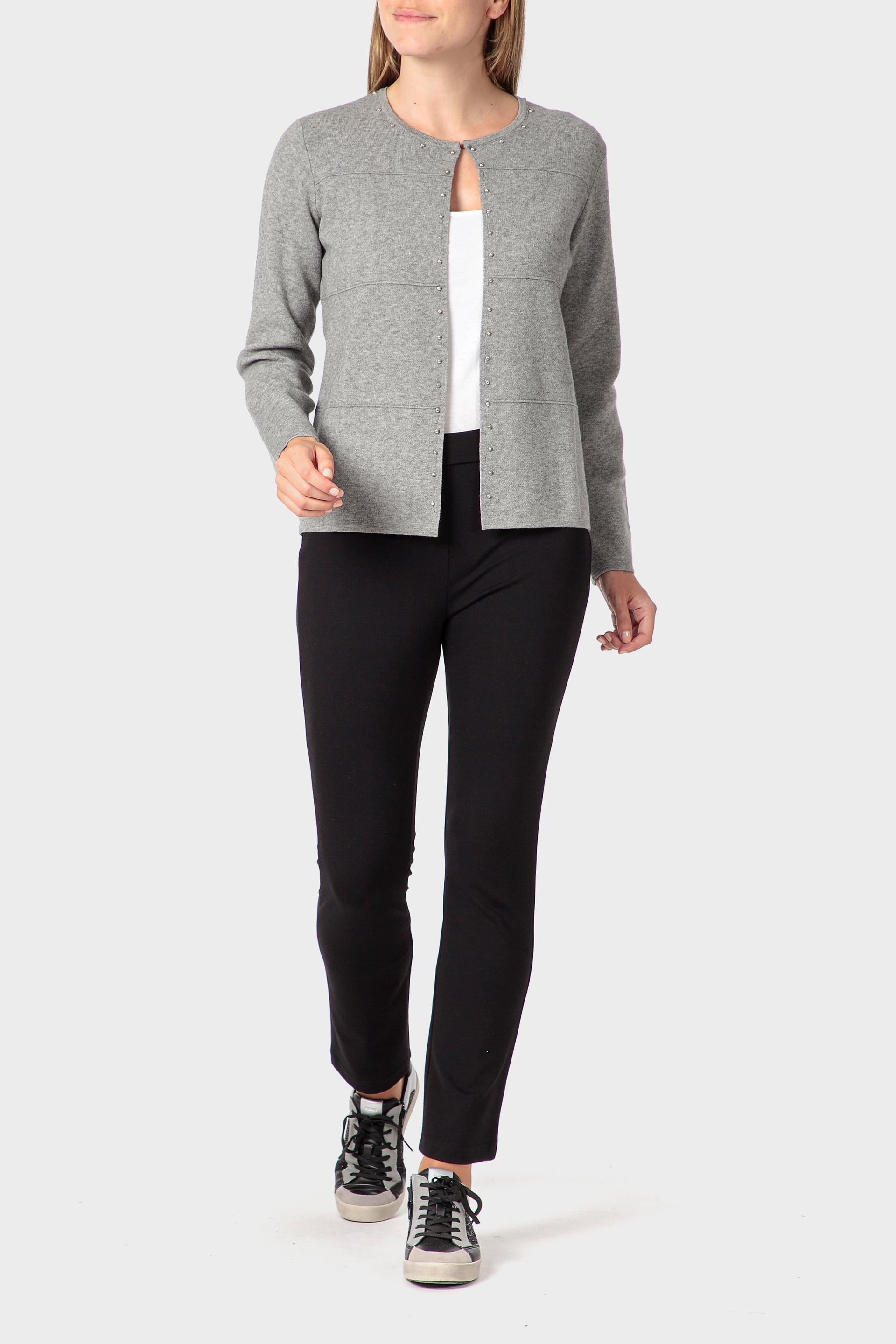 Grey Studs Jacket, 3701_363, large image number 1