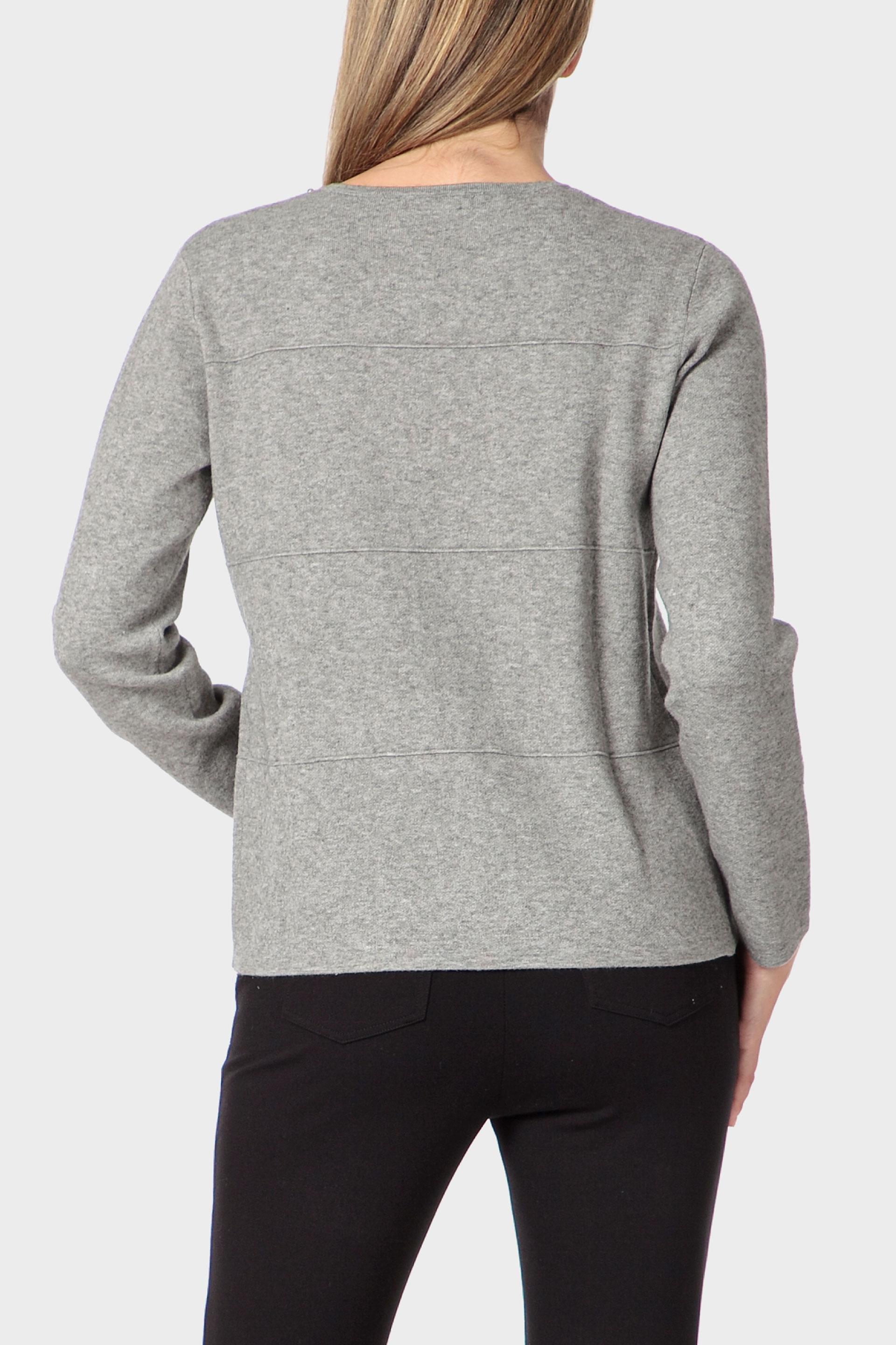 جاكيت بتفاصيل معدنية، رمادي, Grey Melange, large image number 2