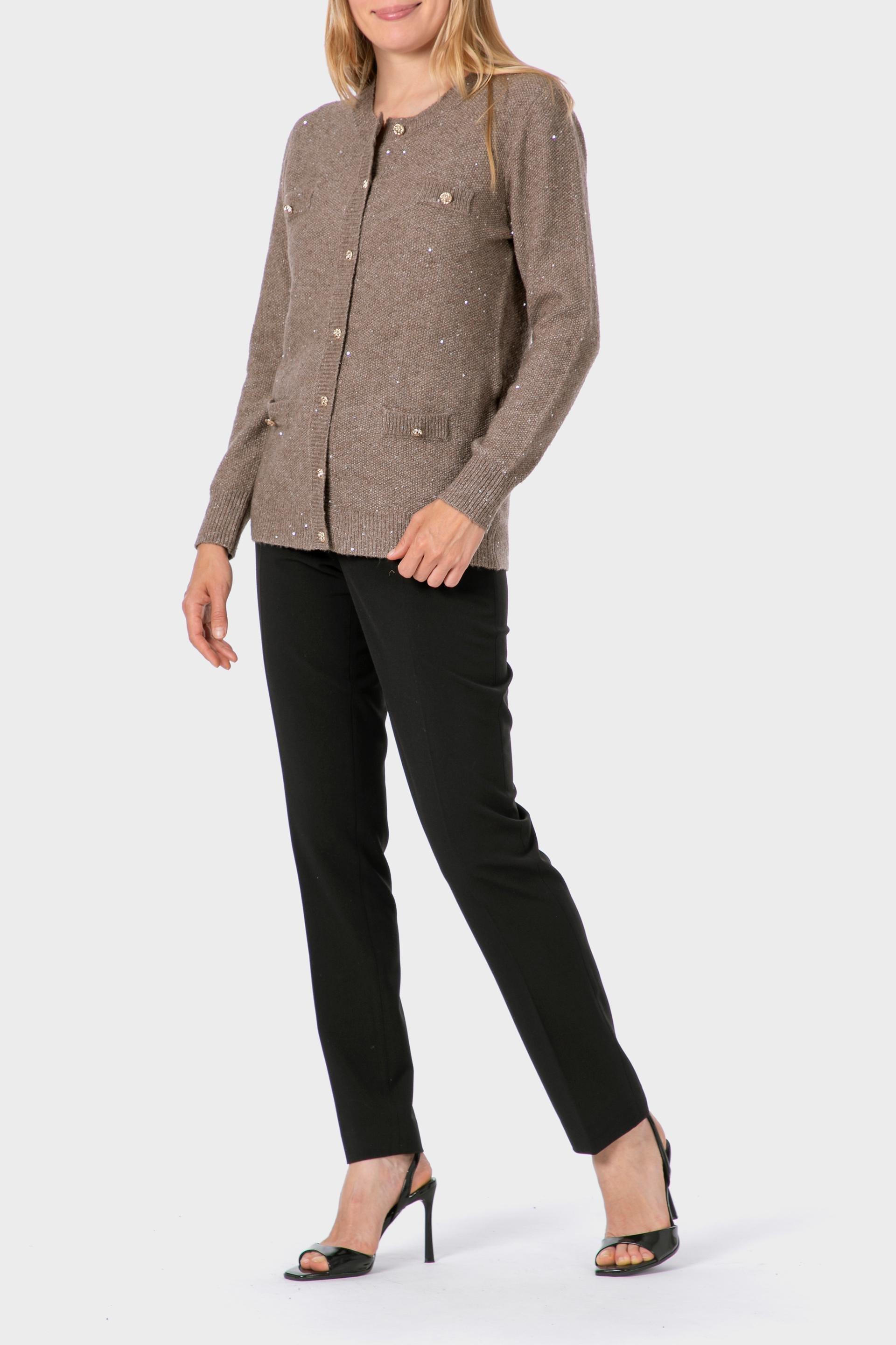 Brown Sequins Jacket, 3701_113, medium