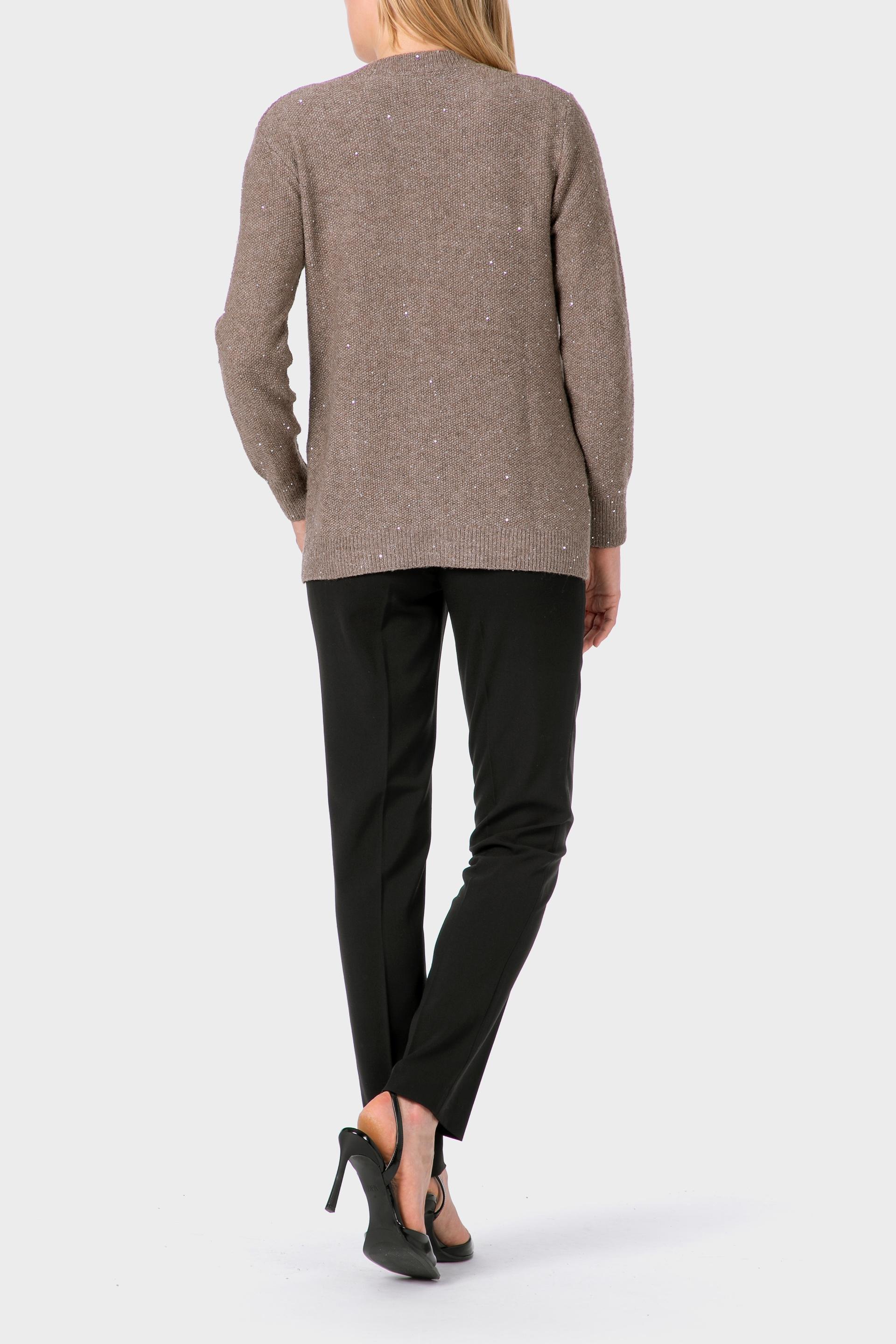 Brown Sequins Jacket, 3701_113, large image number 3