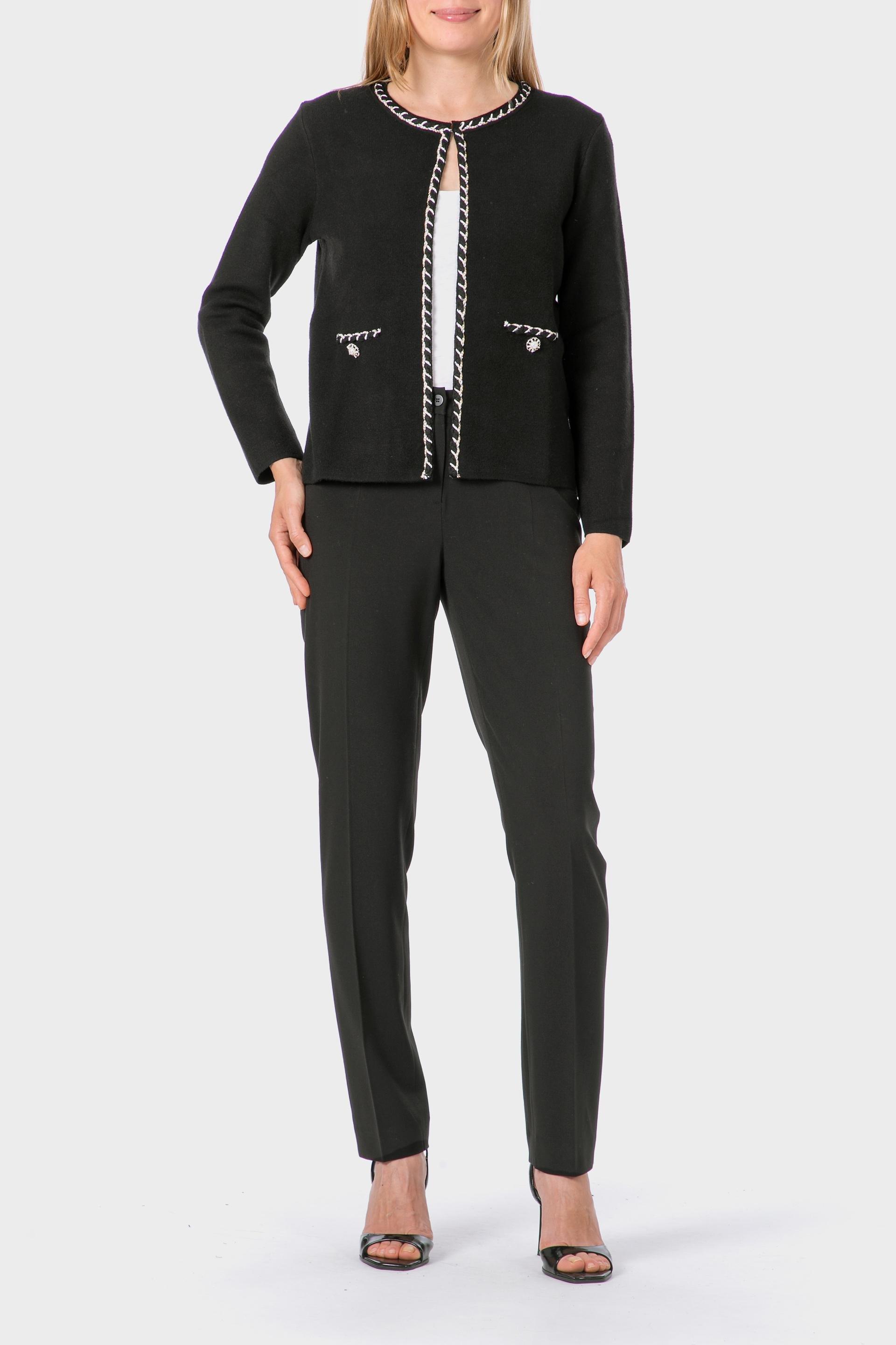 جاكيت بخيوط معدنية، أسود, 3701_120, medium