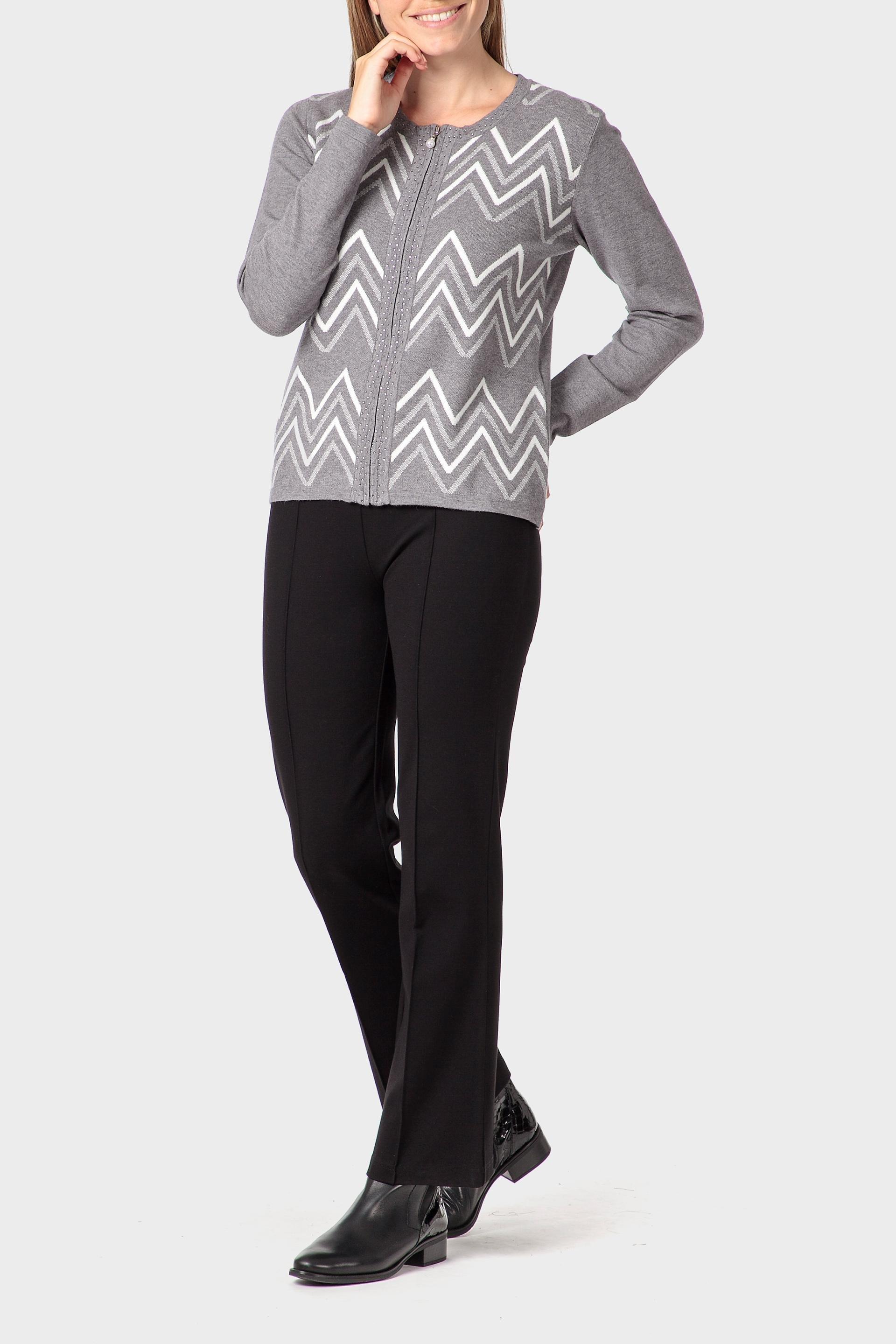 Grey Jacket With Rhinestones, 3701_122, large image number 1