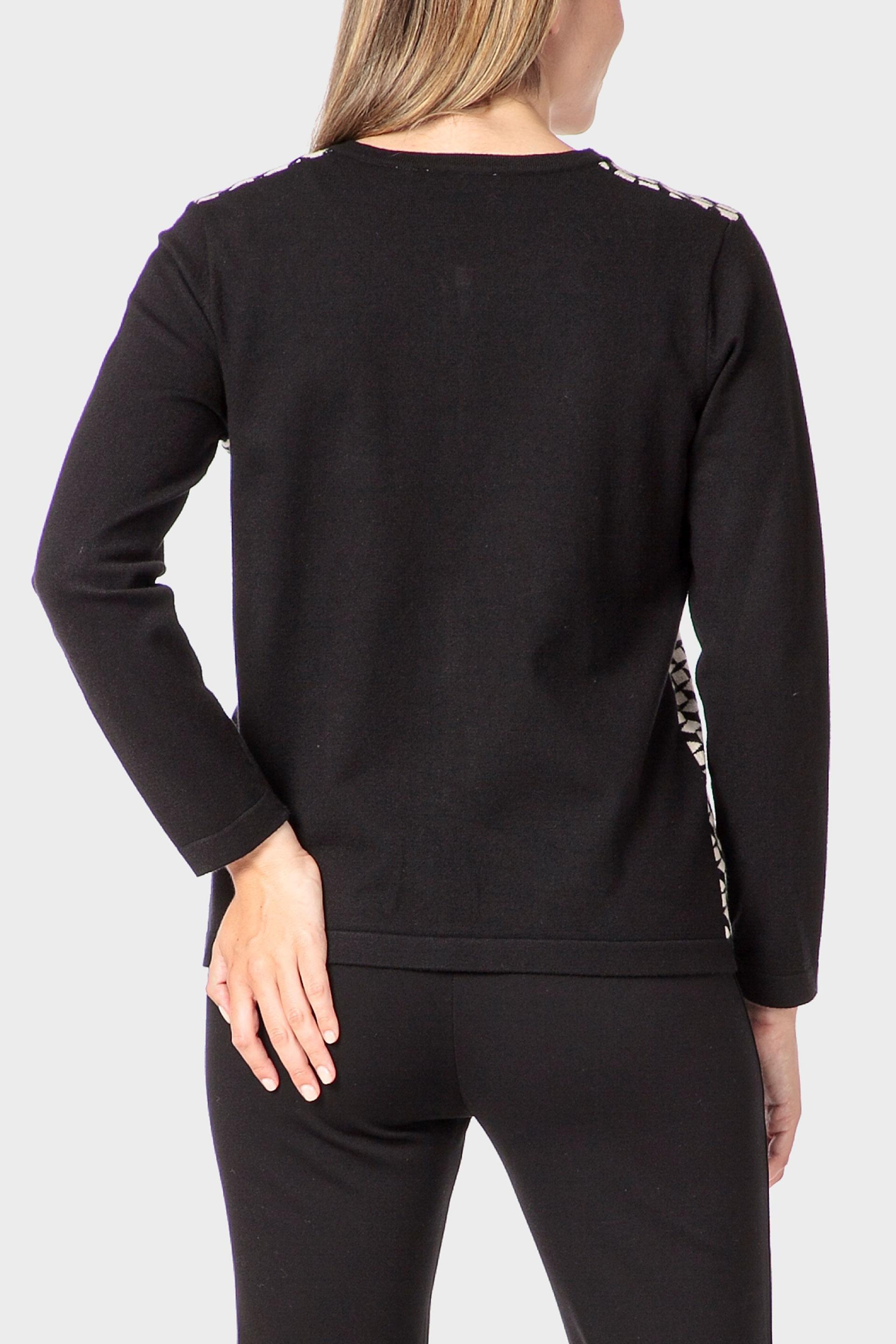 Black Jacquard Jacket, 3701_120, large image number 2