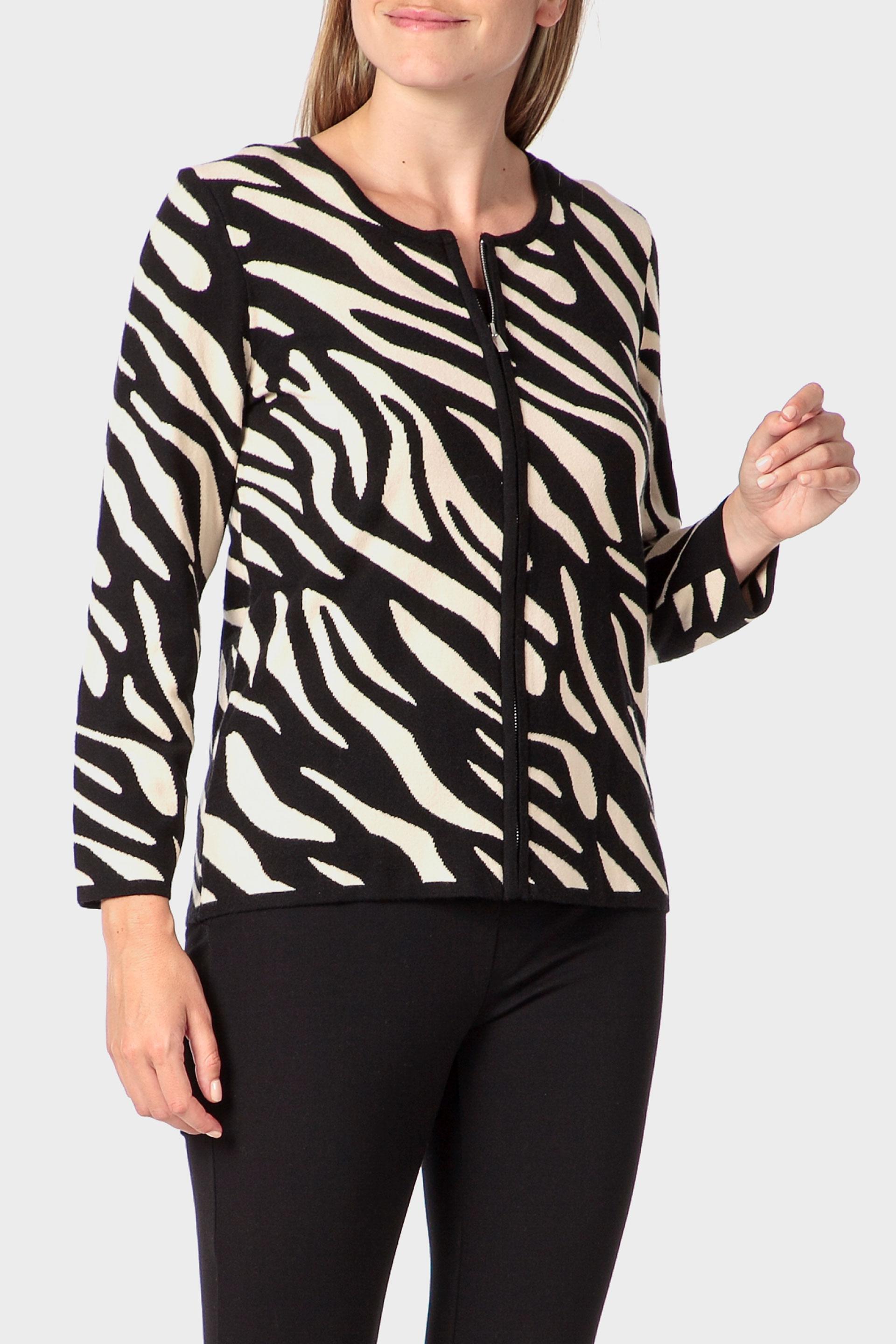 Black Jacquard Jacket, 3701_120, large image number 0