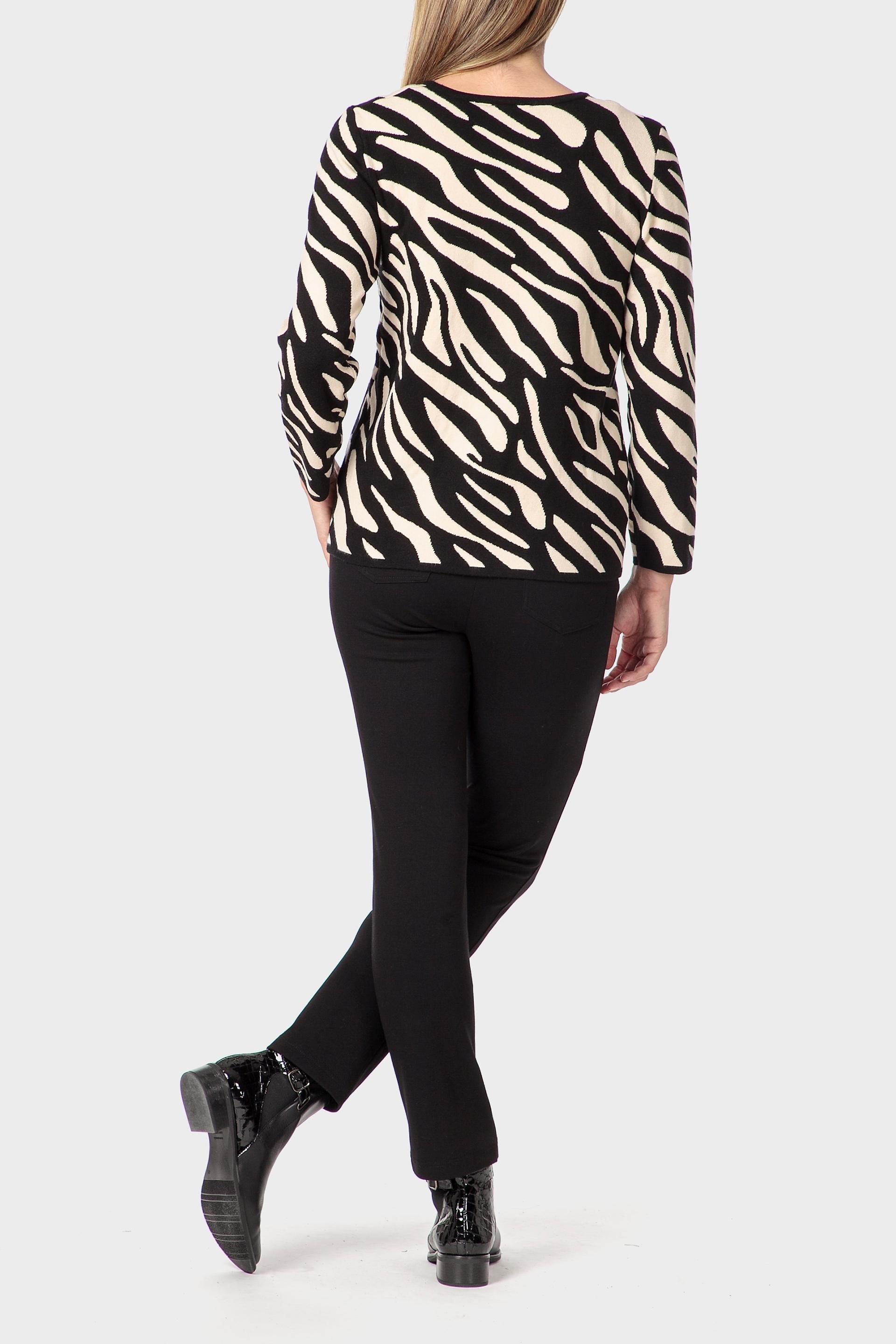 Black Jacquard Jacket, Black, large image number 3