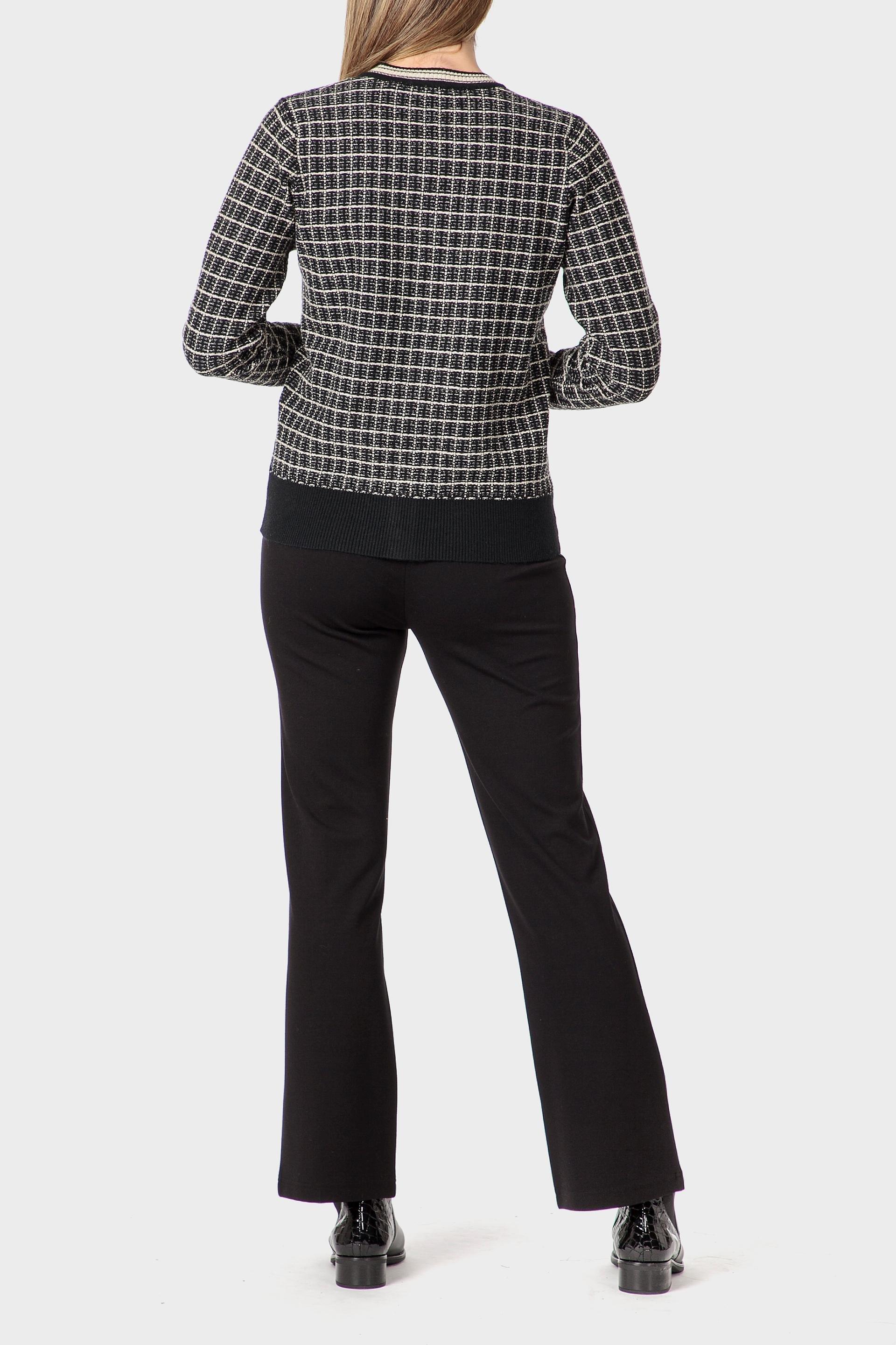 Black Metallic Thread Jacket, 3701_120, large image number 3