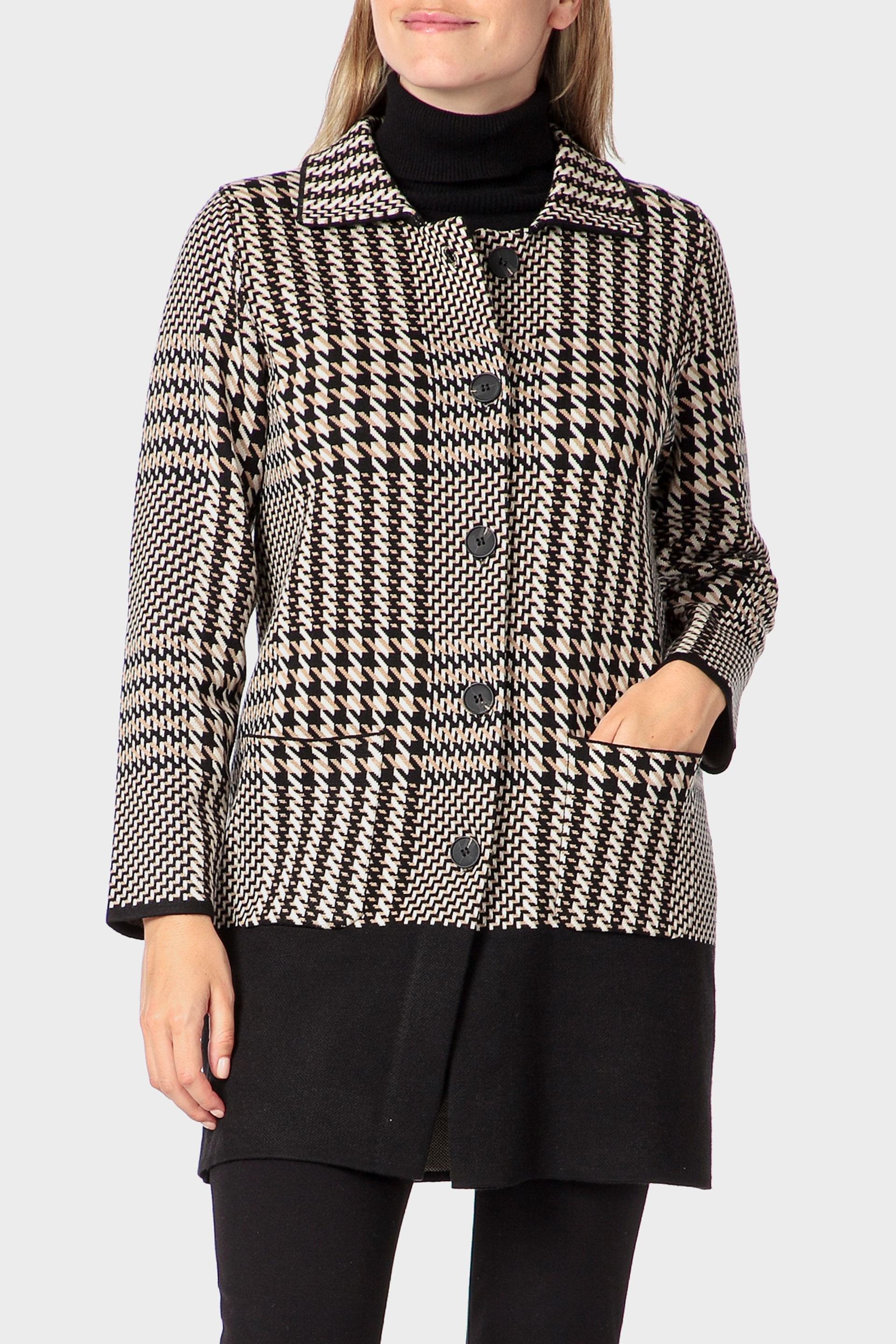 جاكيت طويل، أسود, Black, medium