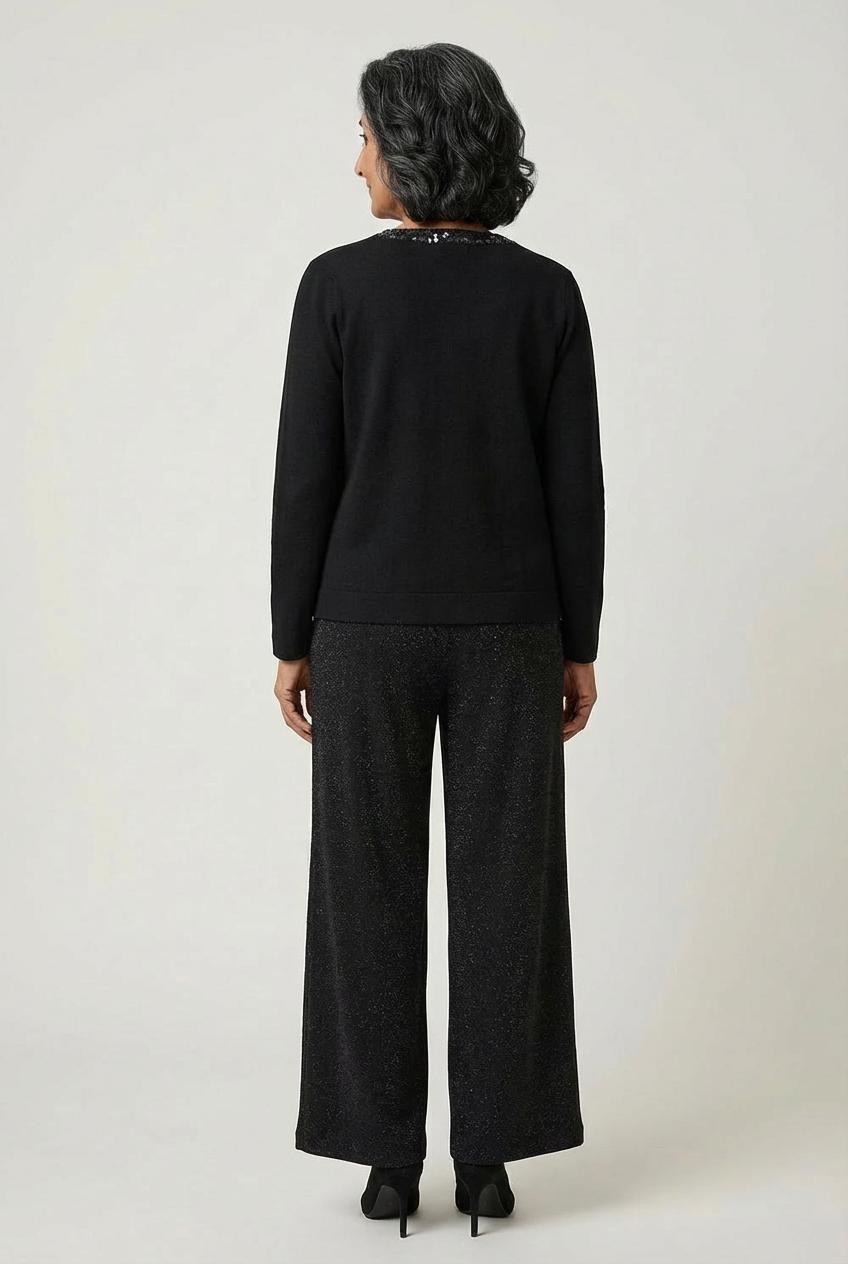 جاكيت مزين بالترتر، أسود, 3701_120, large image number 1