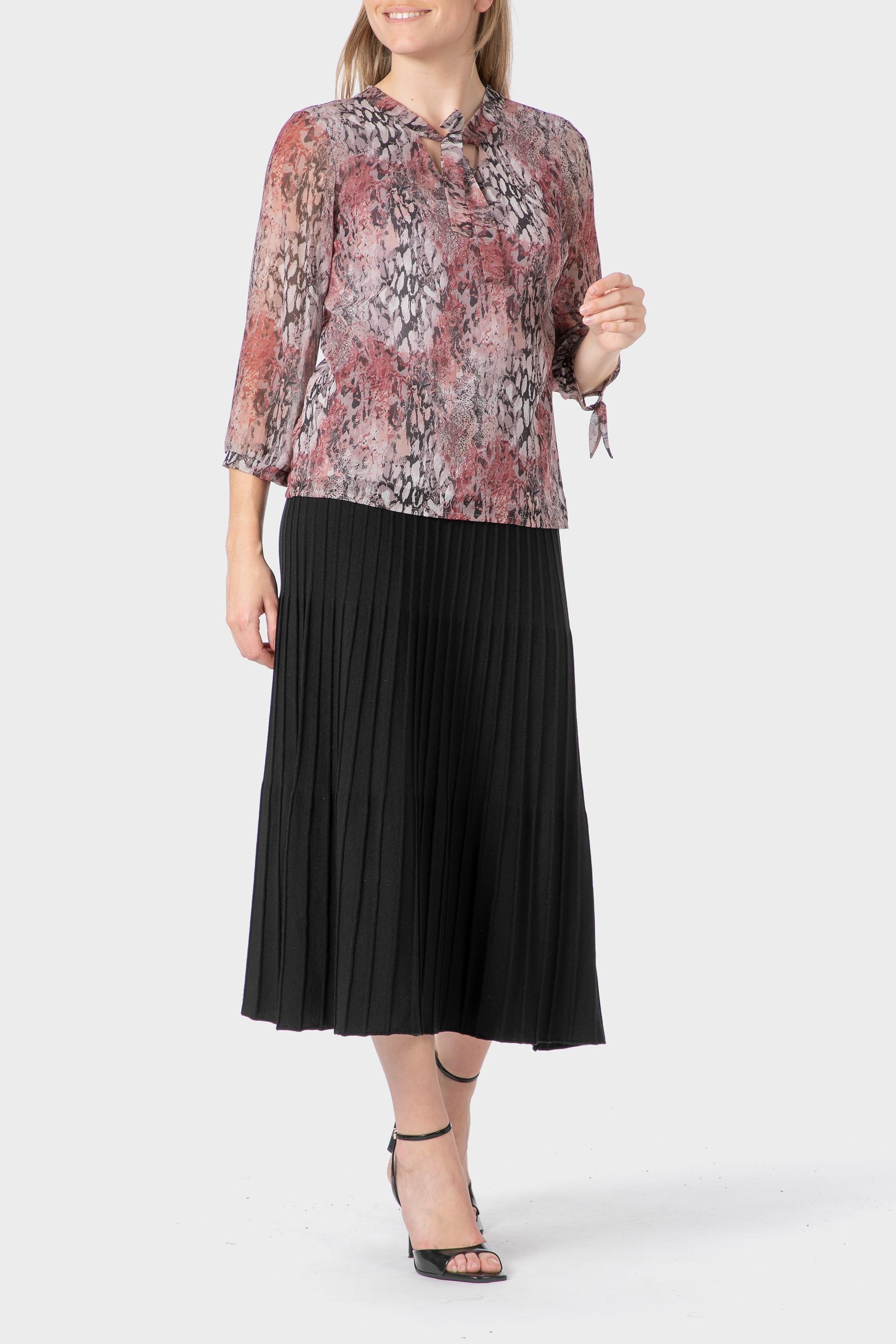 Black Knitted Skirt, , large image number 1