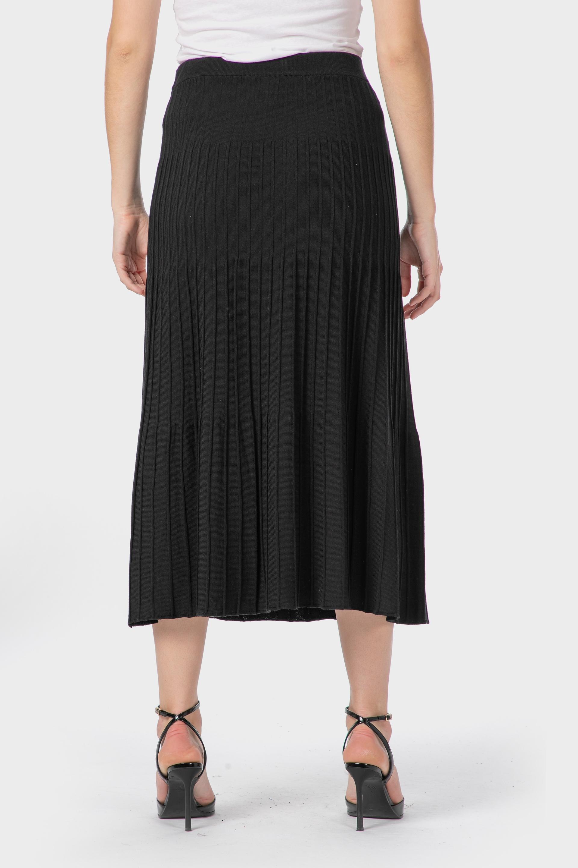 Black Knitted Skirt, , large image number 2