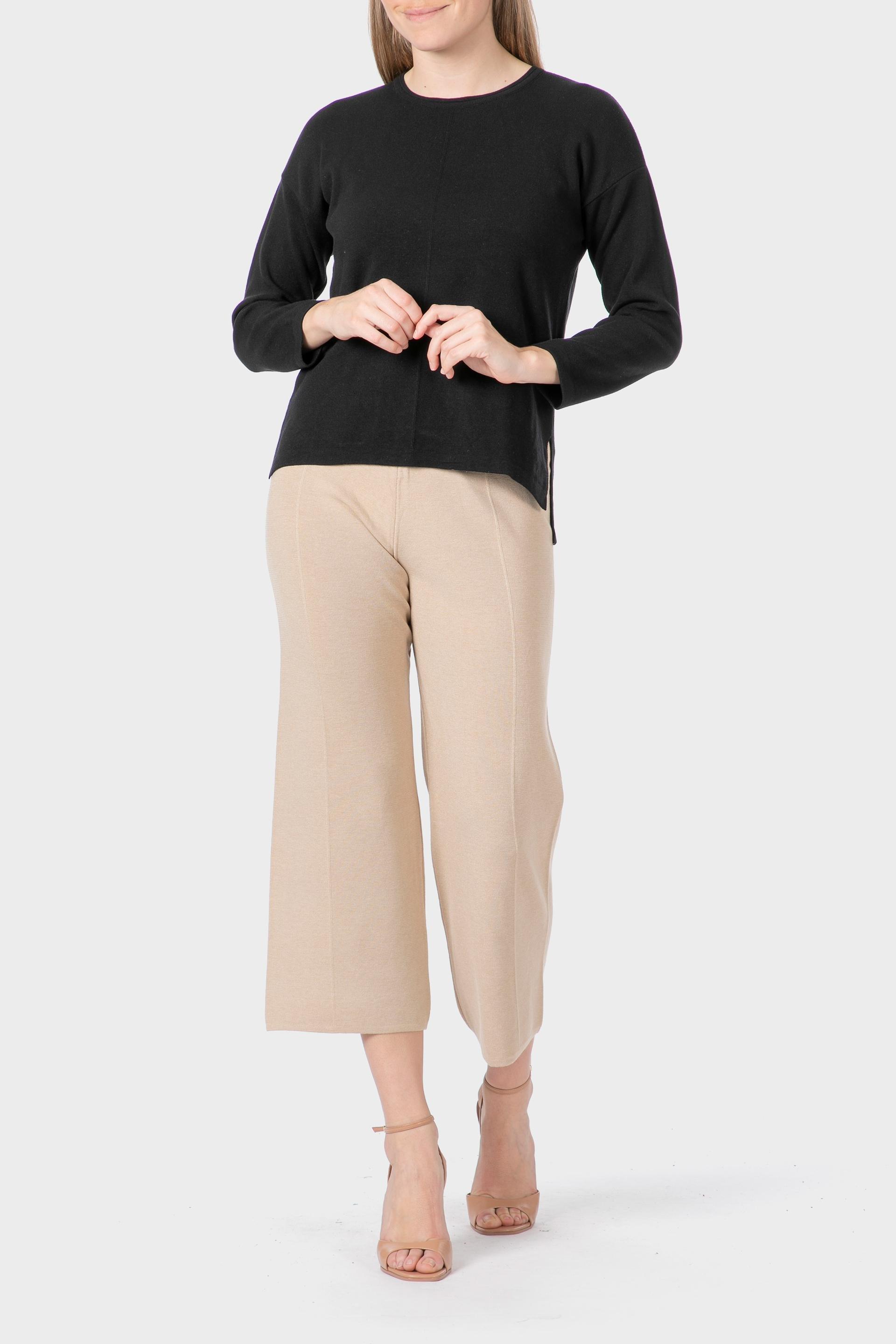 سترة مُحاكة، أسود, Black, medium