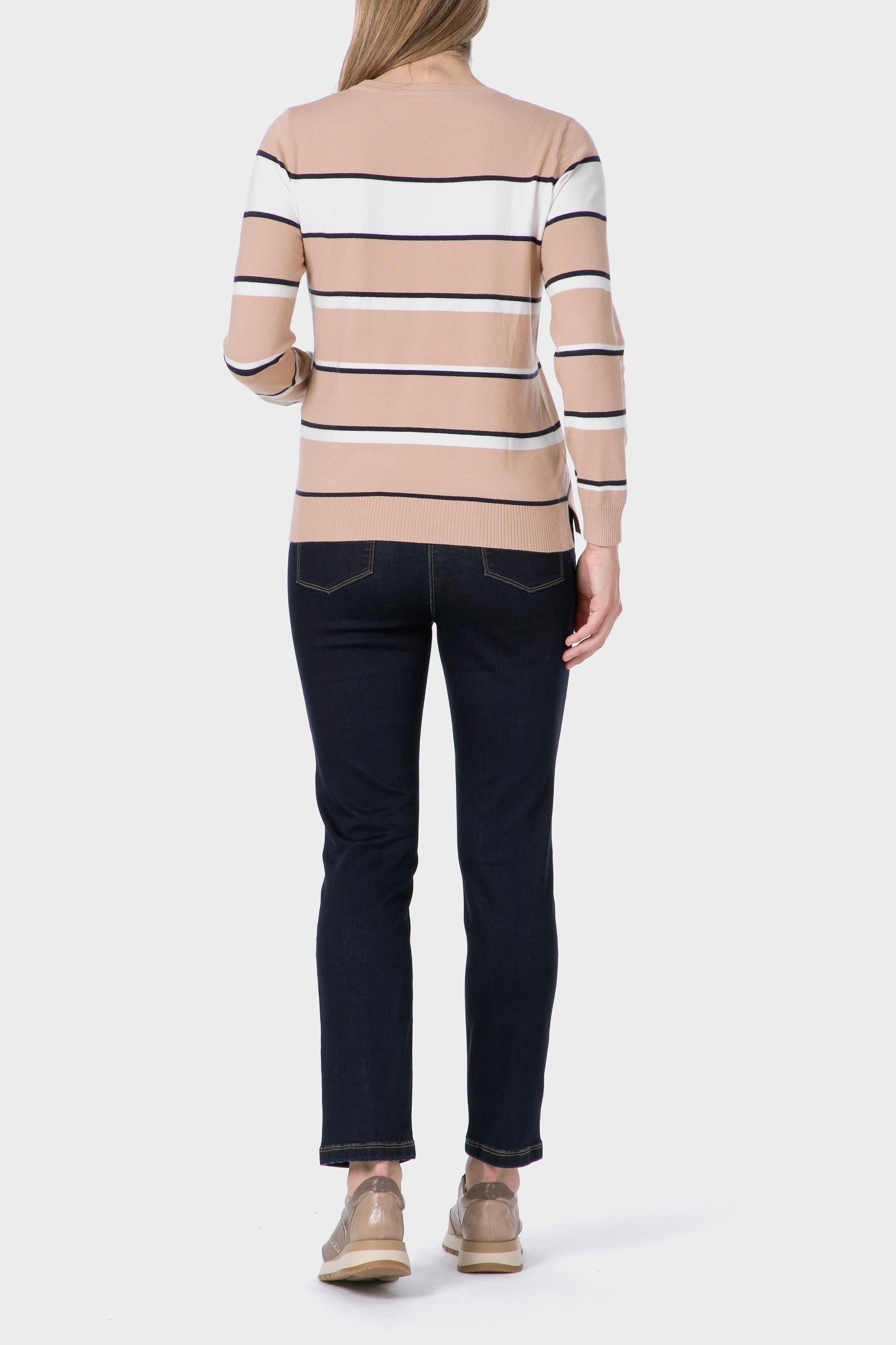 سترة مخططة، ألوان متعددة, Beige, large image number 3