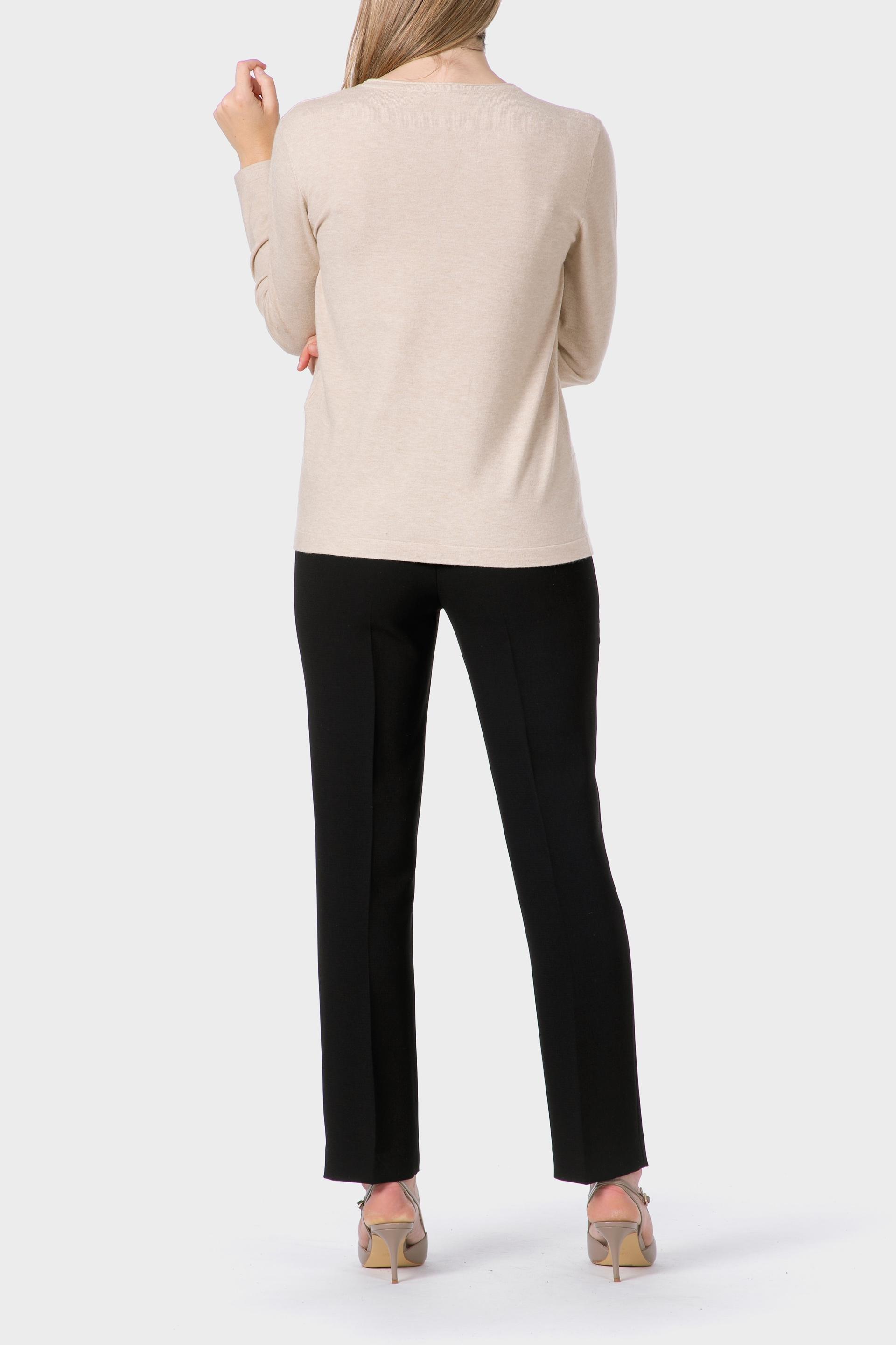 Beige Rhinestone Sweater, 3701_126, large image number 3