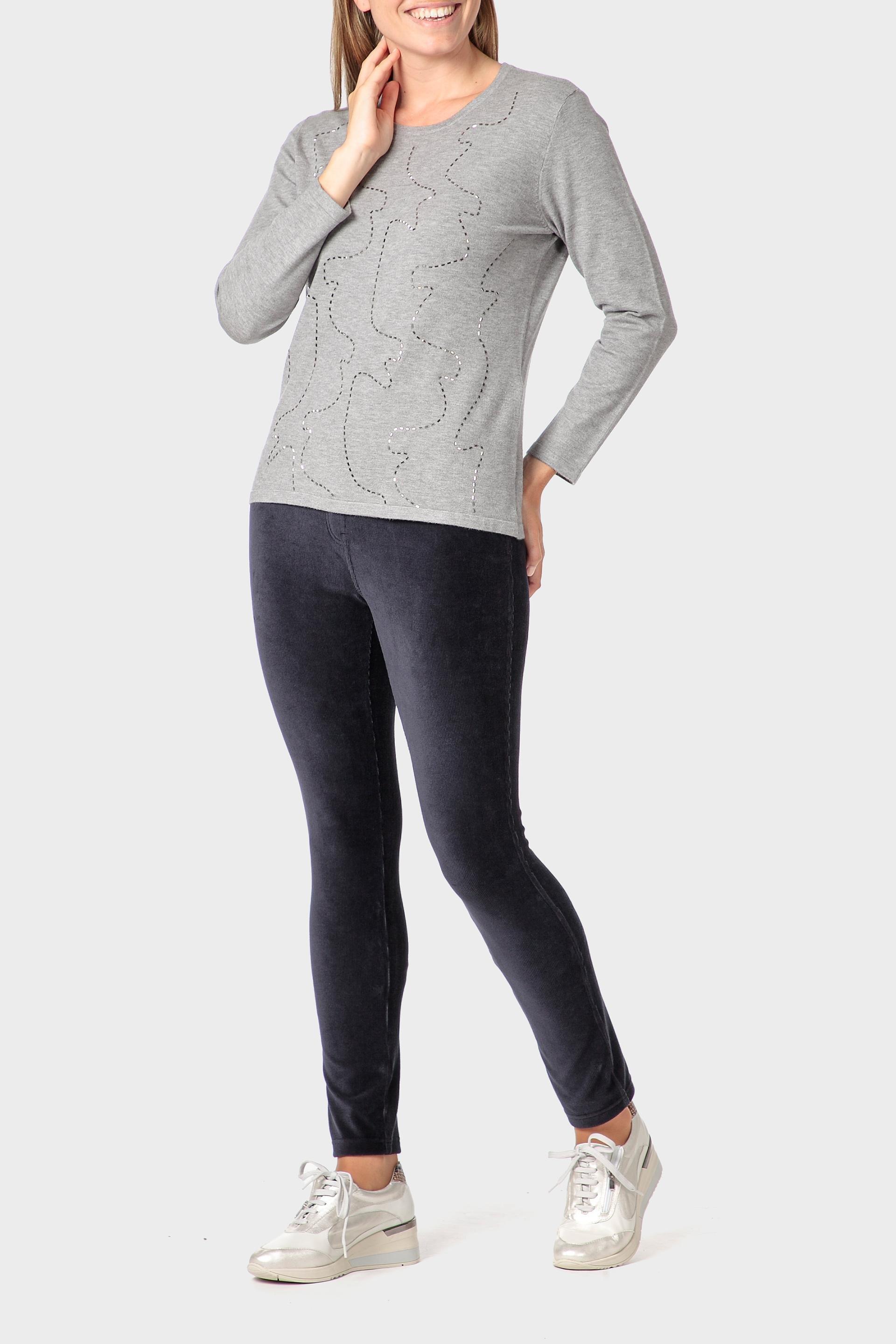 Grey Fantasy Sweater, Grey Melange, medium