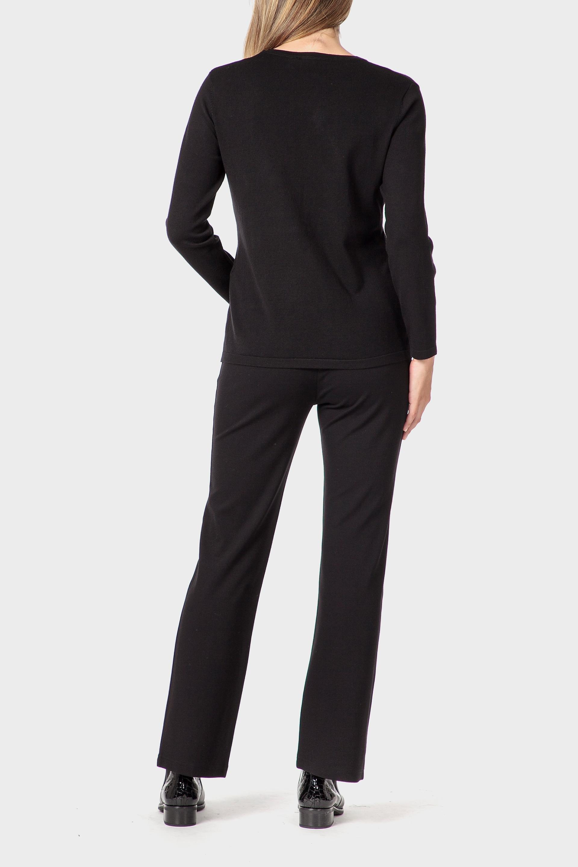 Black Rhinestone Sweater, 3701_120, large image number 3