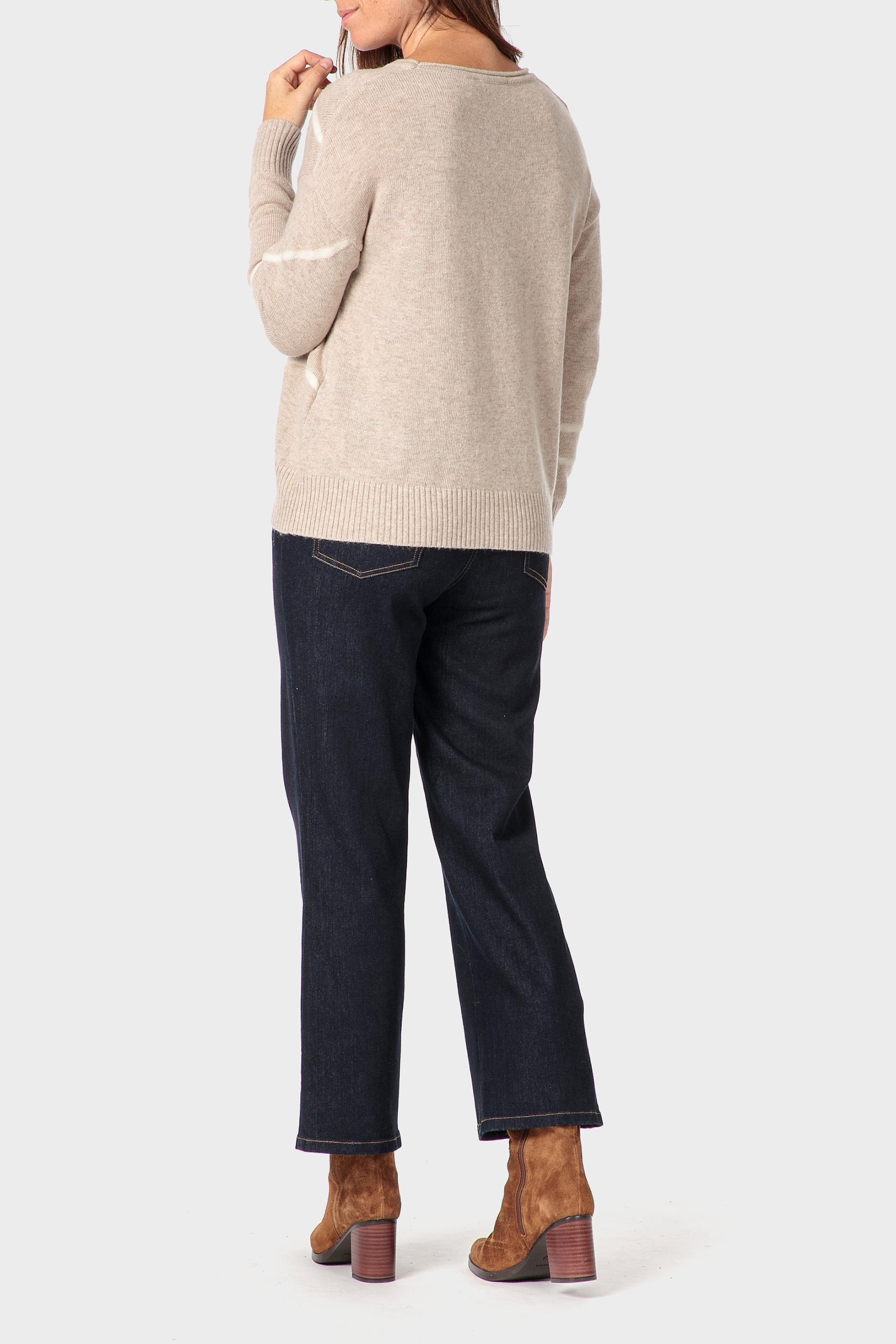 سترة مطرزة، كريمي, Beige Melange, large image number 3