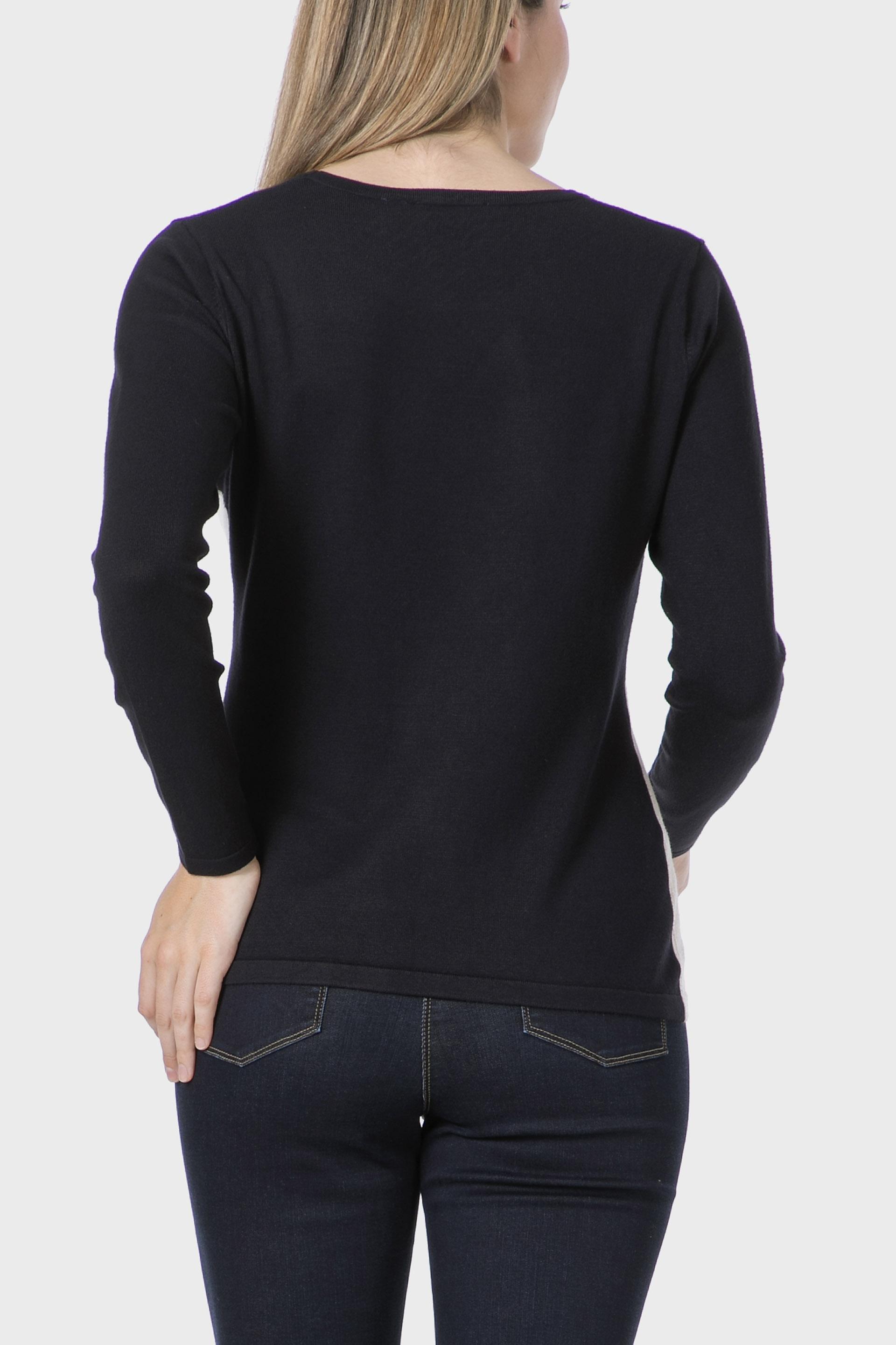 سترة إنتارسيا بأحجار الراين، أبيض, Blue Navy, medium